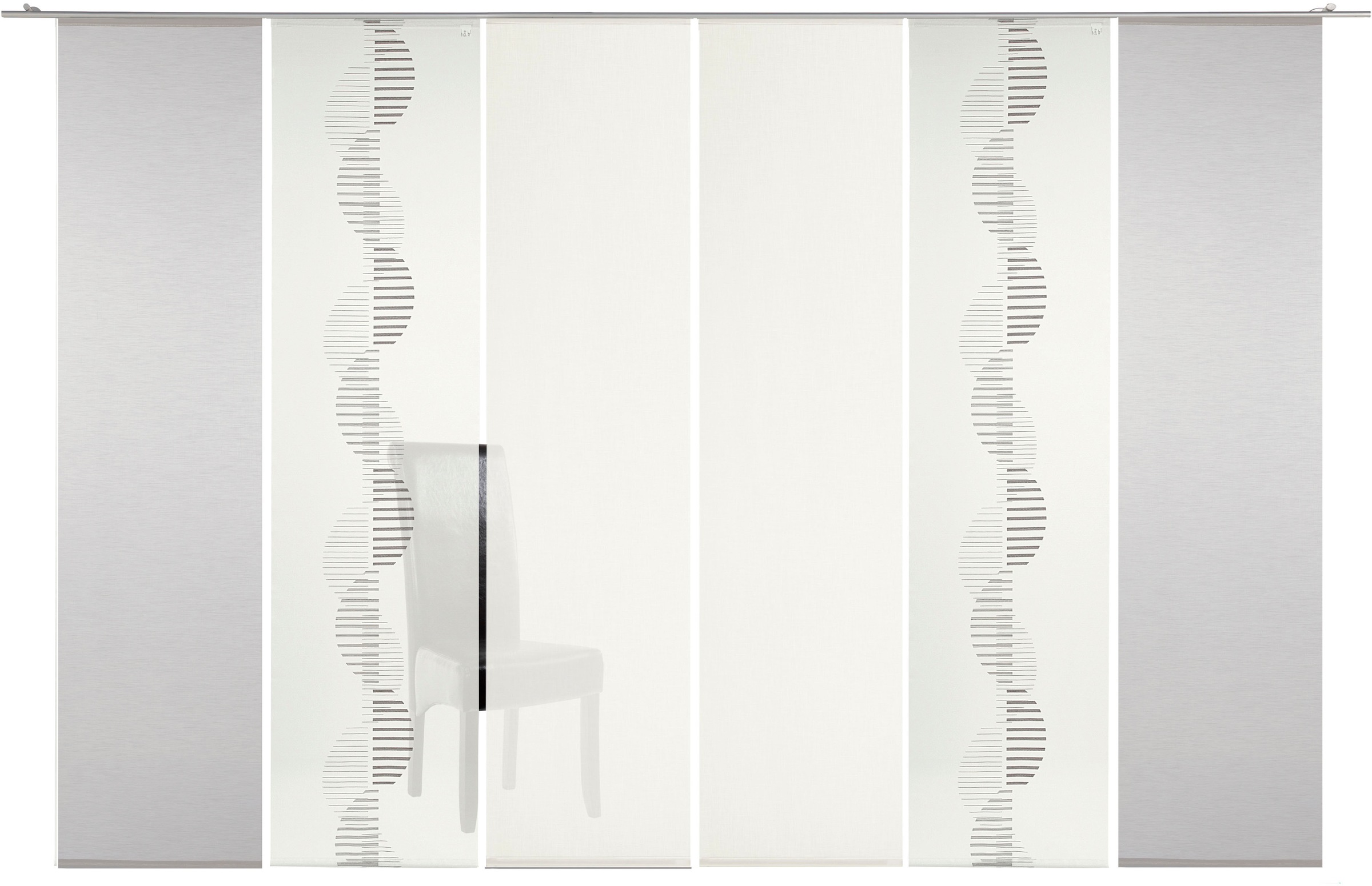 Neutex for you Schiebegardine "Indie" Paneelwagen 6 Stk. tlg. moderne Natur günstig online kaufen