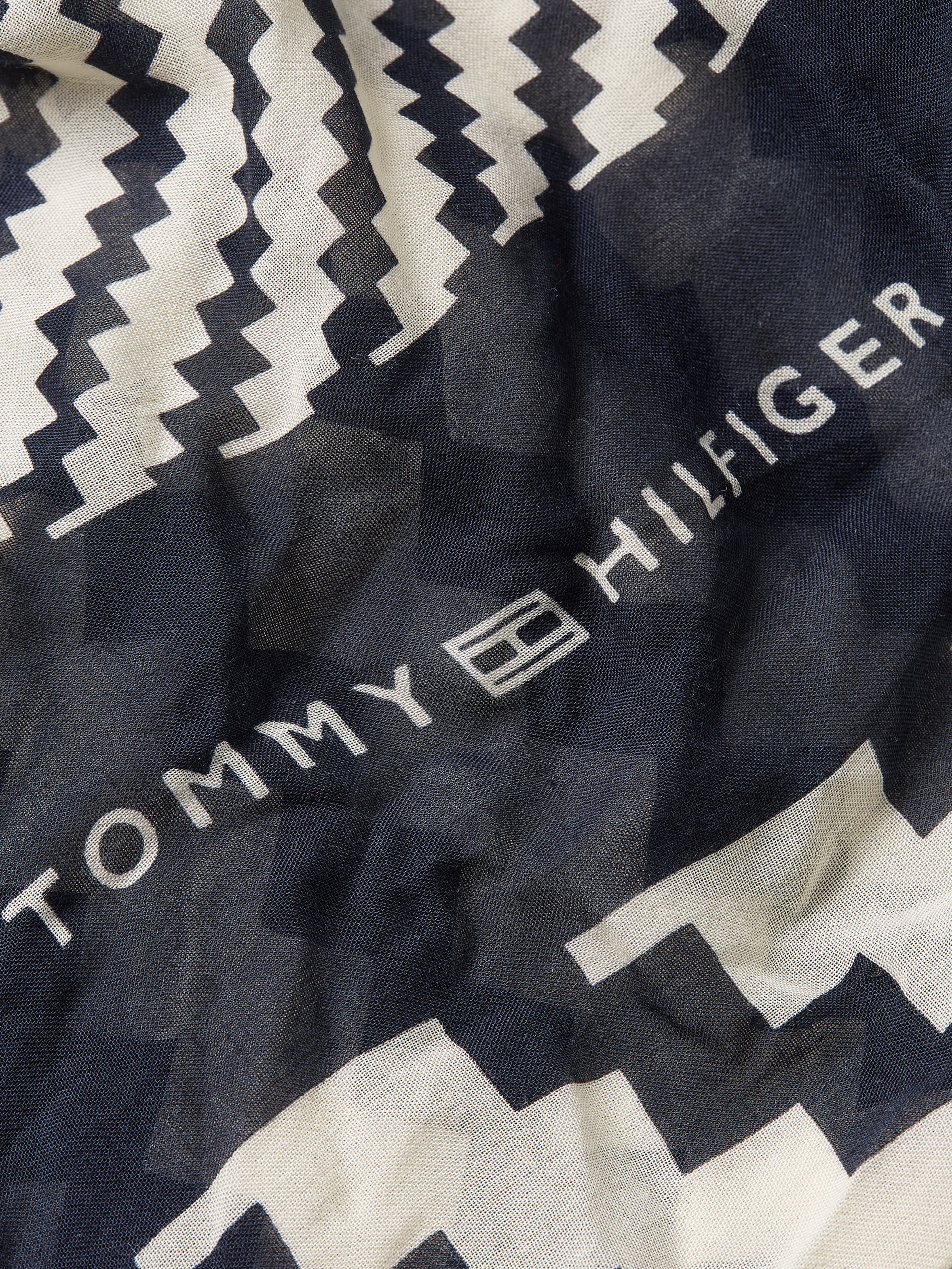 Hilfiger | Tommy mit Logo für kaufen Tommy »ESSENTIAL Hilfiger SCARF«, Schal FLAG BAUR