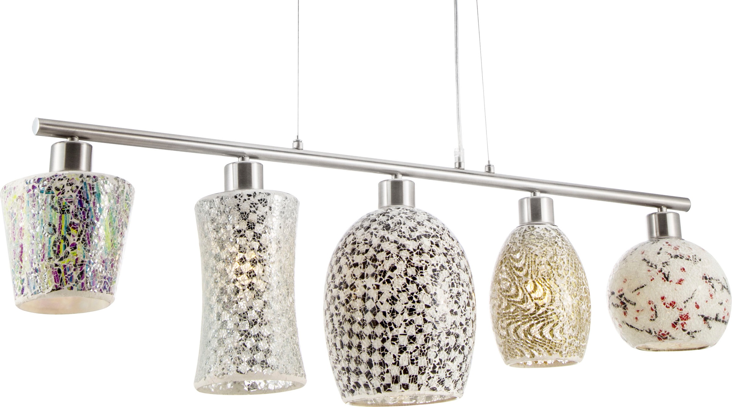 NOWA Pendelleuchte »AREZZO«, Leuchtmittel E27 | ohne Leuchtmittel, Hängeleuchte, Hängeleuchte, verschiedene Glasformen, Design