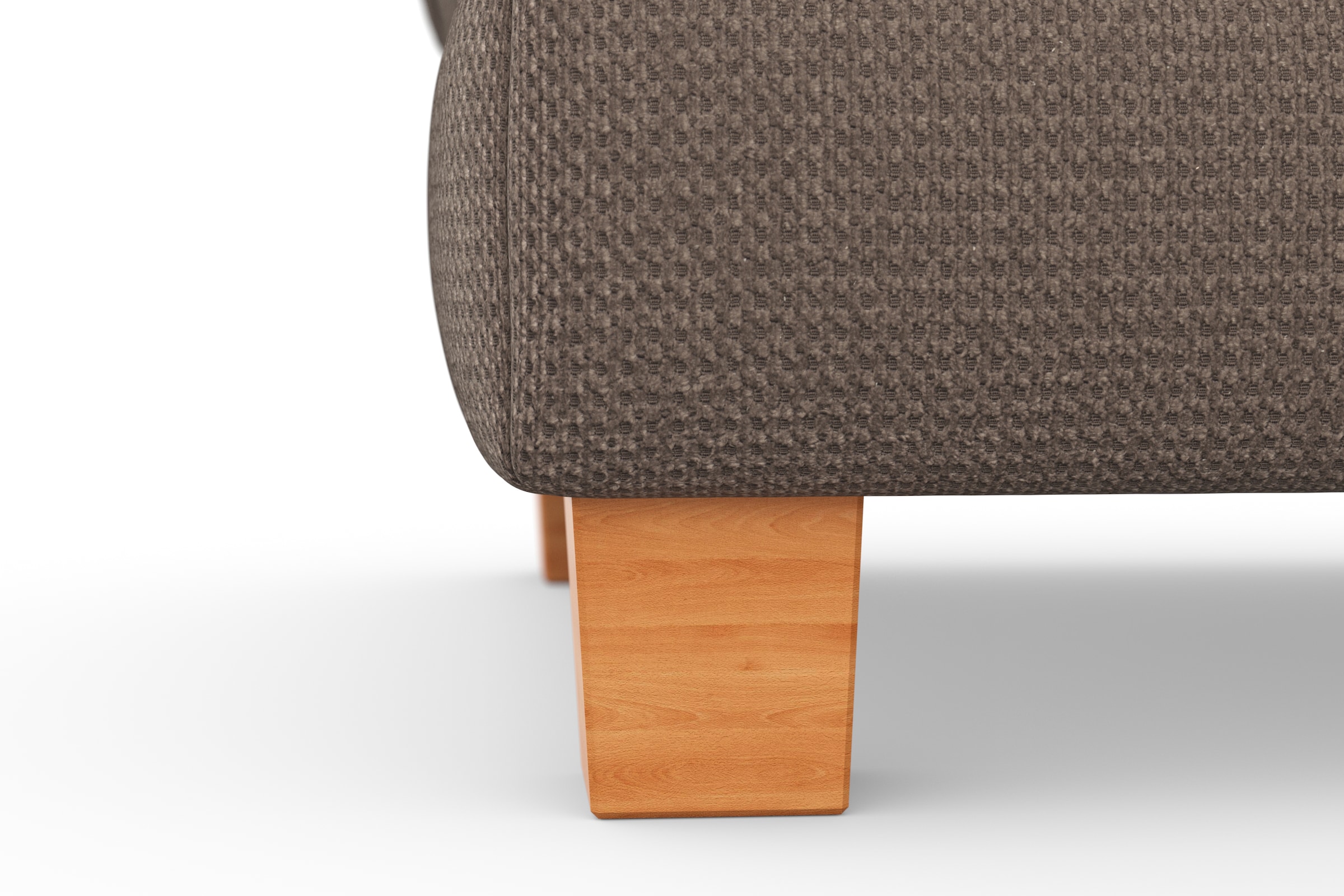 sit&more Polsterhocker »Dundee«, mit Klappfunktion, Federkern und hochwertigen Massivholzfüßen