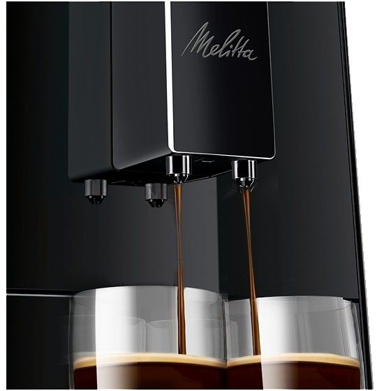 Melitta Kaffeevollautomat »Solo® E950-201, schwarz«, Perfekt für Café crème & Espresso, nur 20cm breit
