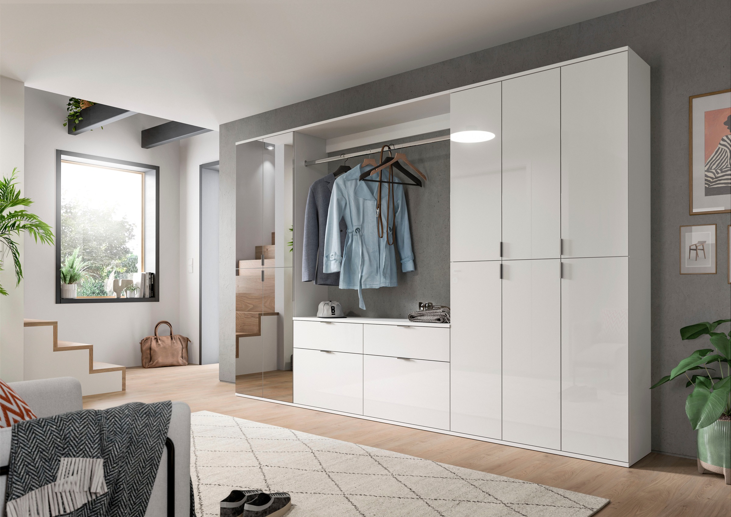 INOSIGN Garderoben-Set "Trondheim, Breite 273 cm, 6-teilig, bestehend aus:" günstig online kaufen