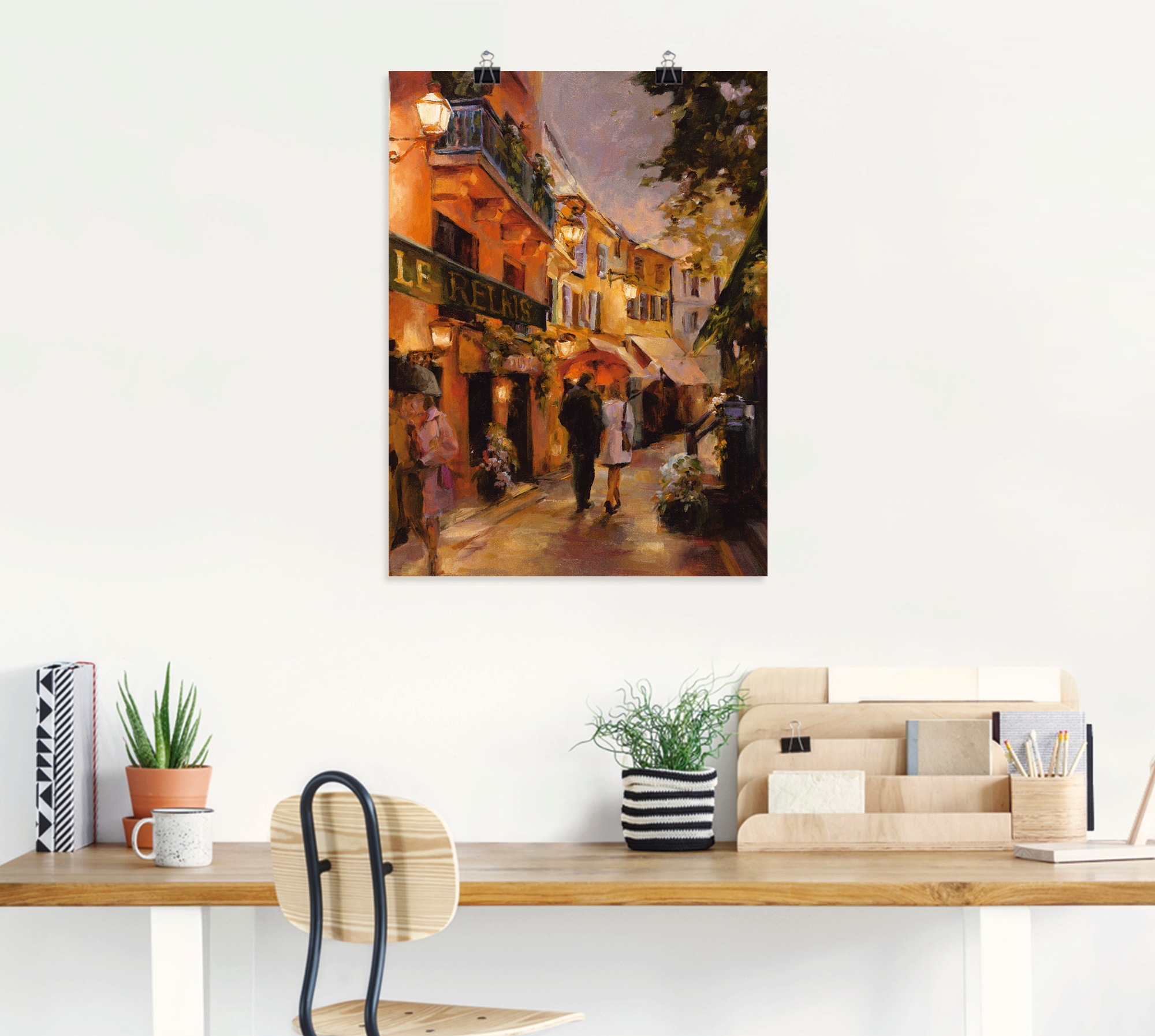 Artland Wandbild "Abend in Paris I", Frankreich, (1 St.), als Leinwandbild, günstig online kaufen