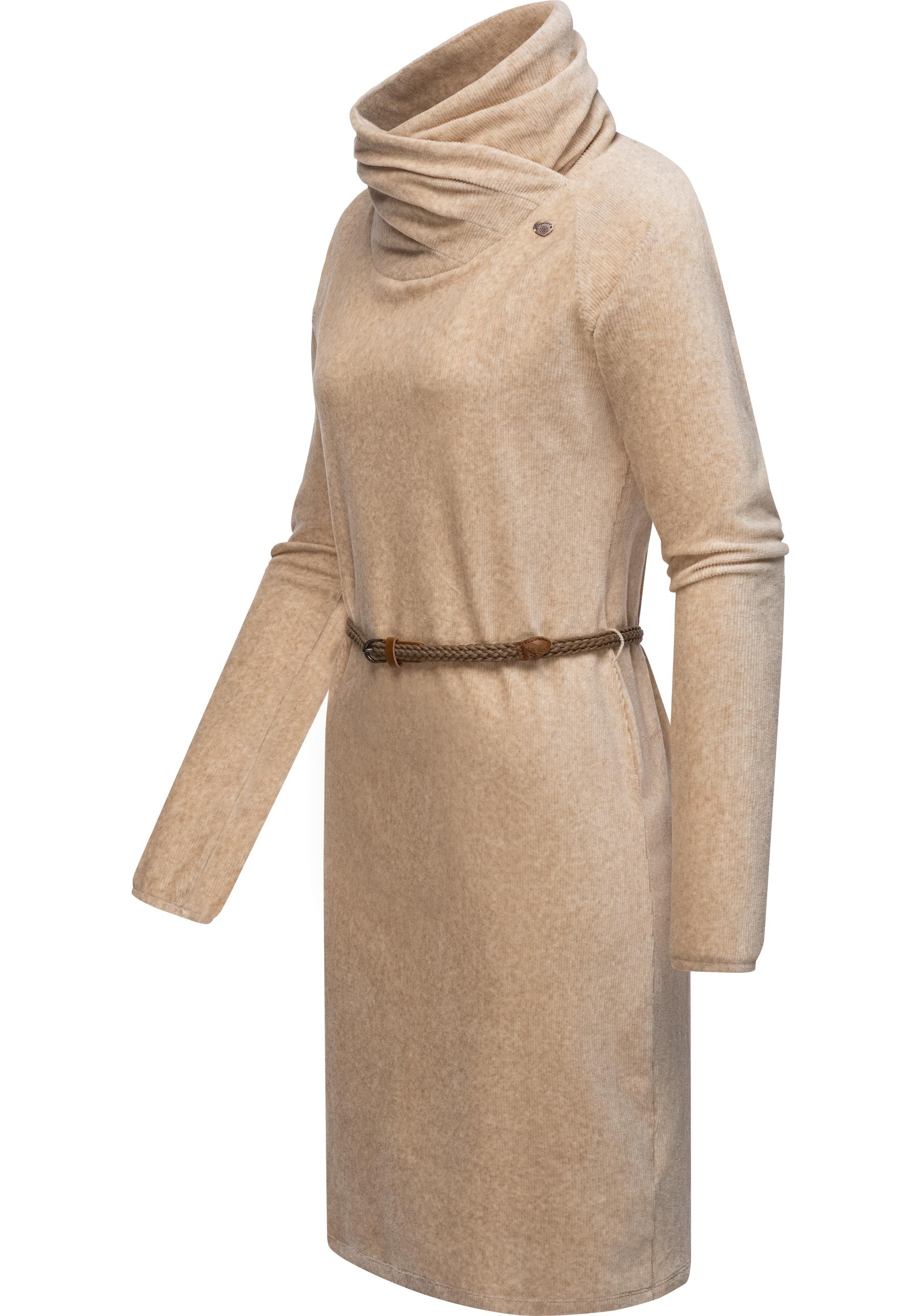Ragwear Sweatkleid "Belita", warmes Cord-Kleid mit breitem Schlauchkragen günstig online kaufen