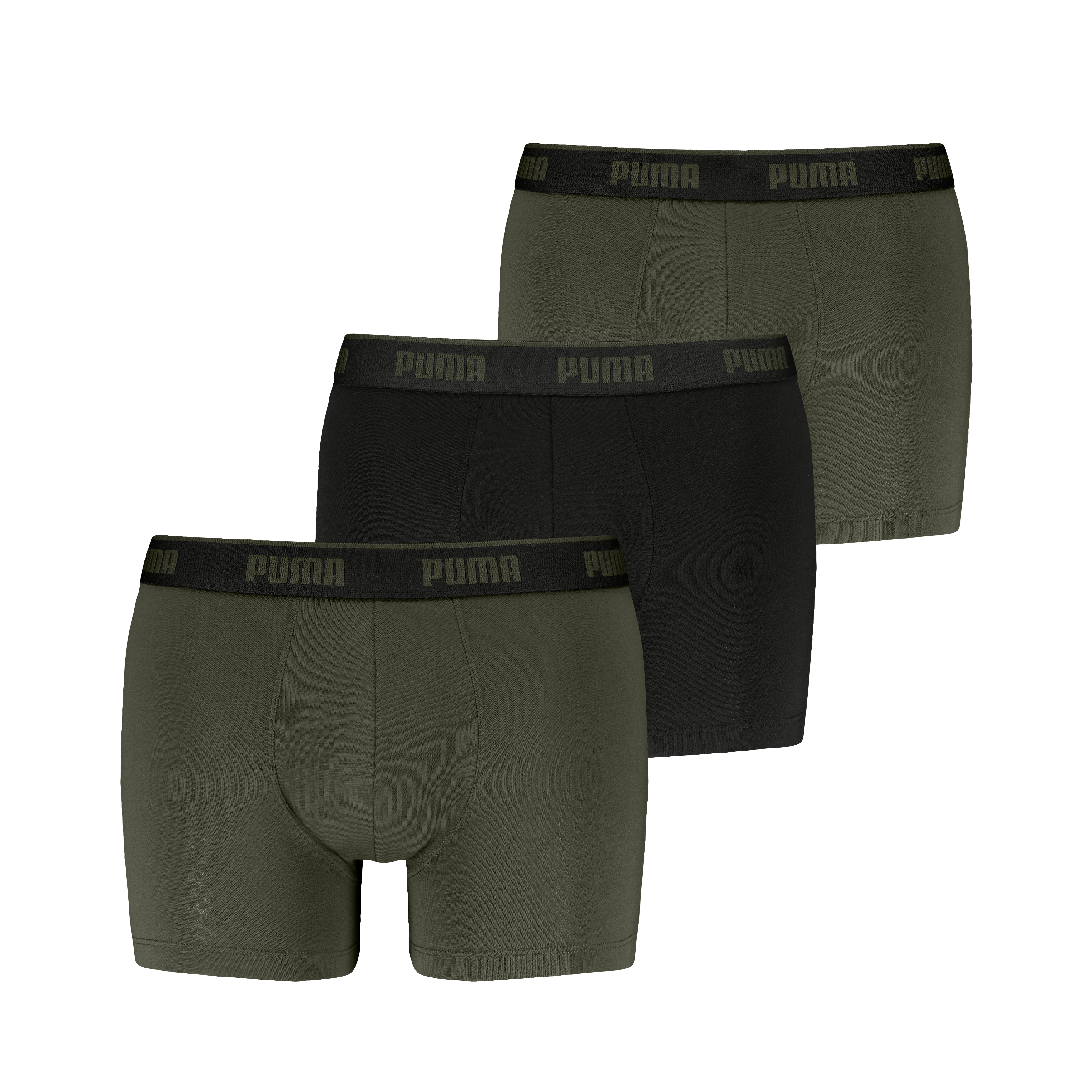 PUMA Boxershorts "PUMA MEN EVERYDAY BASIC BOXERS 3P" Komfortabler elastischer Logobund