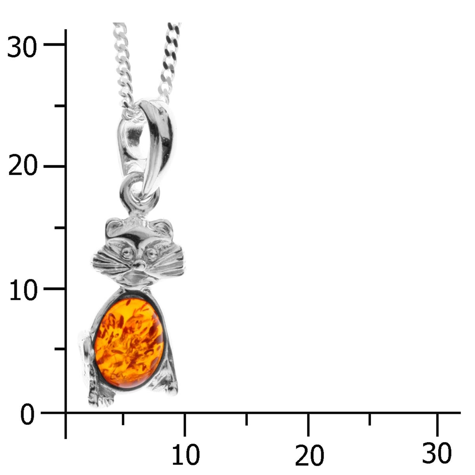 OSTSEE-SCHMUCK Kette mit Anhänger »Ostsee-Schmuck Kette mit Anhänger Katze Kette mit Anhänger Katze«, (2 tlg.)