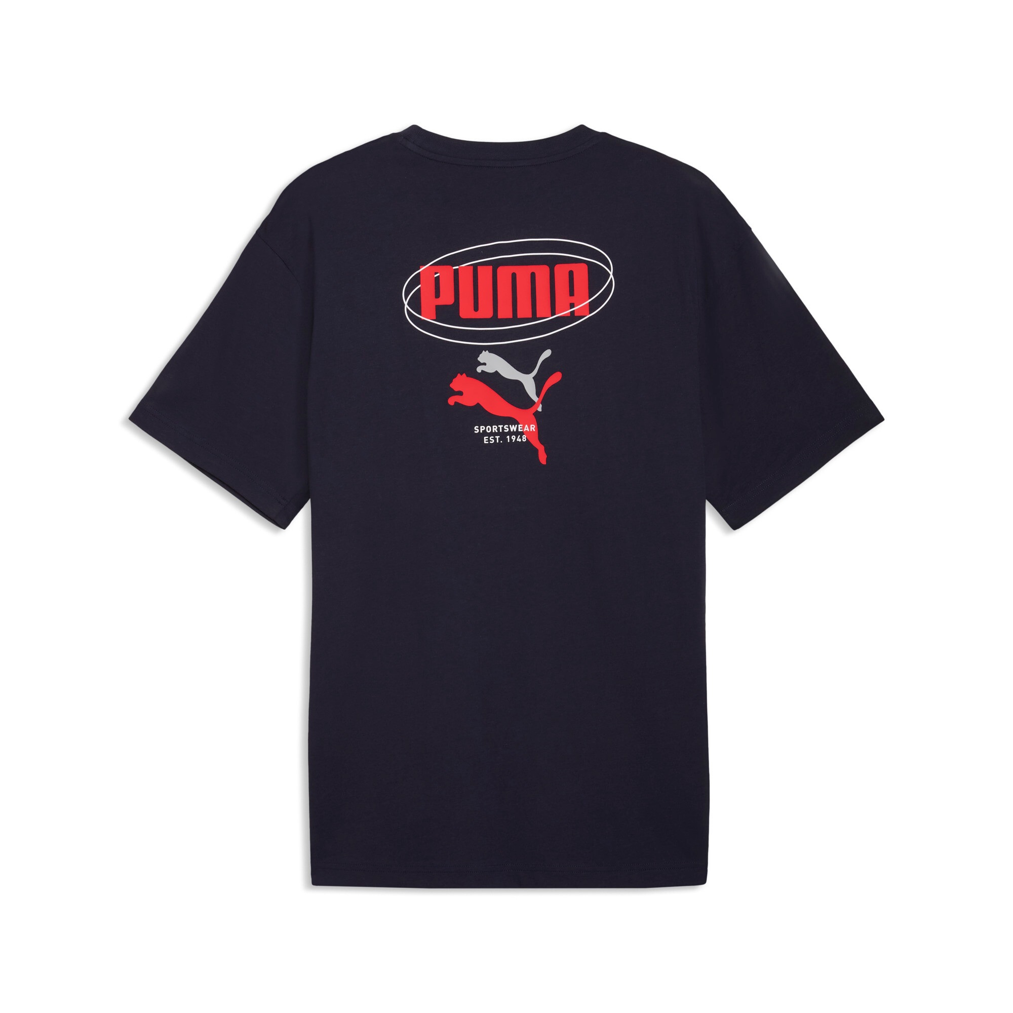 PUMA T-Shirt »ESS LOGO LAB RELAXED STORY 1 TEE« lockere Passform, Kurzarm, Rundhalsausschnitt, sportlicher Stil