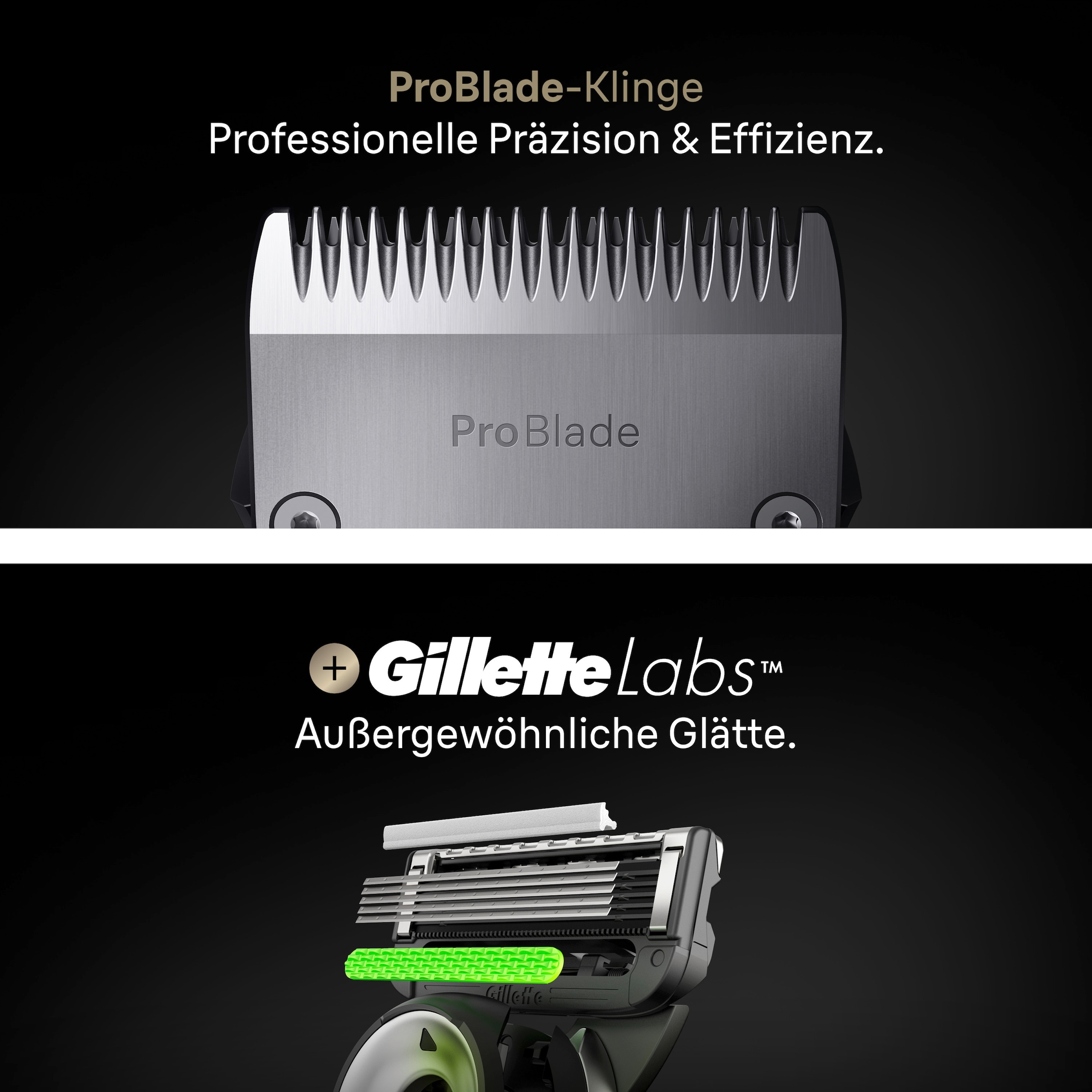 Braun Haarschneider »Series 9 AIO9540« 16 Aufsätze 20-in-1, BodyGentle Modus, 120 Min Akku, Gillette Labs Rasierer, Grau