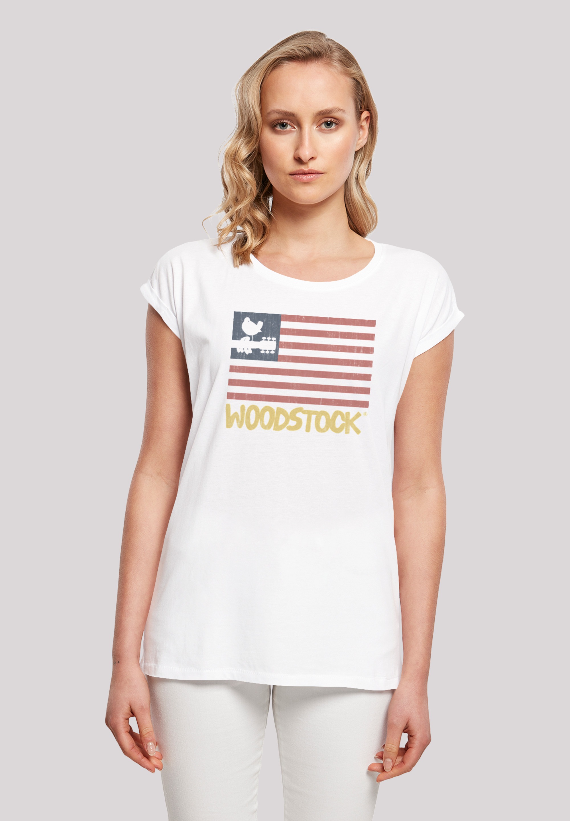F4NT4STIC Marškinėliai »Woodstock USA Flag'« Pri...