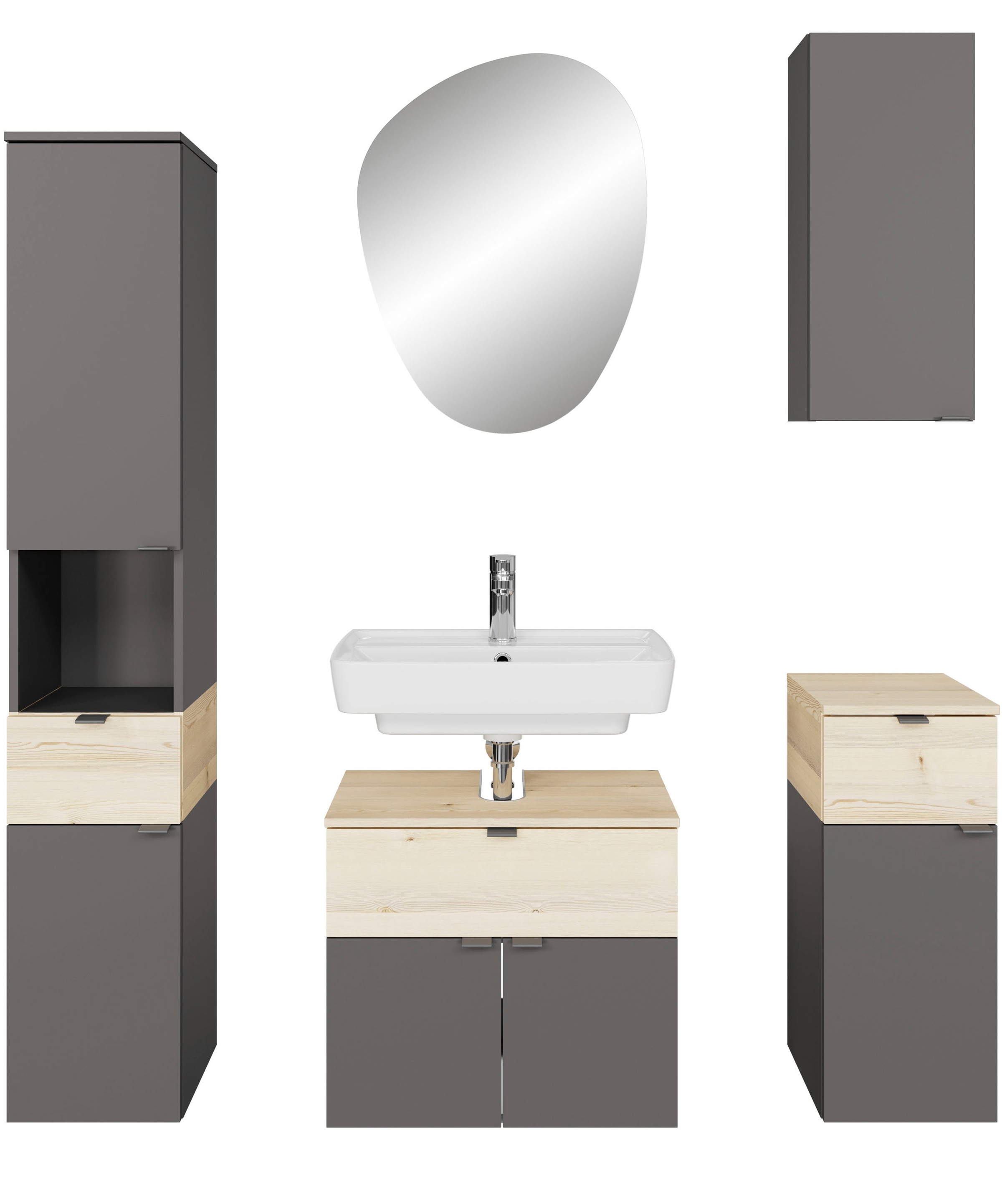 Saphir Badmöbel-Set "Quickset 394" Komplett-Set, 5 Stk. tlg. günstig online kaufen