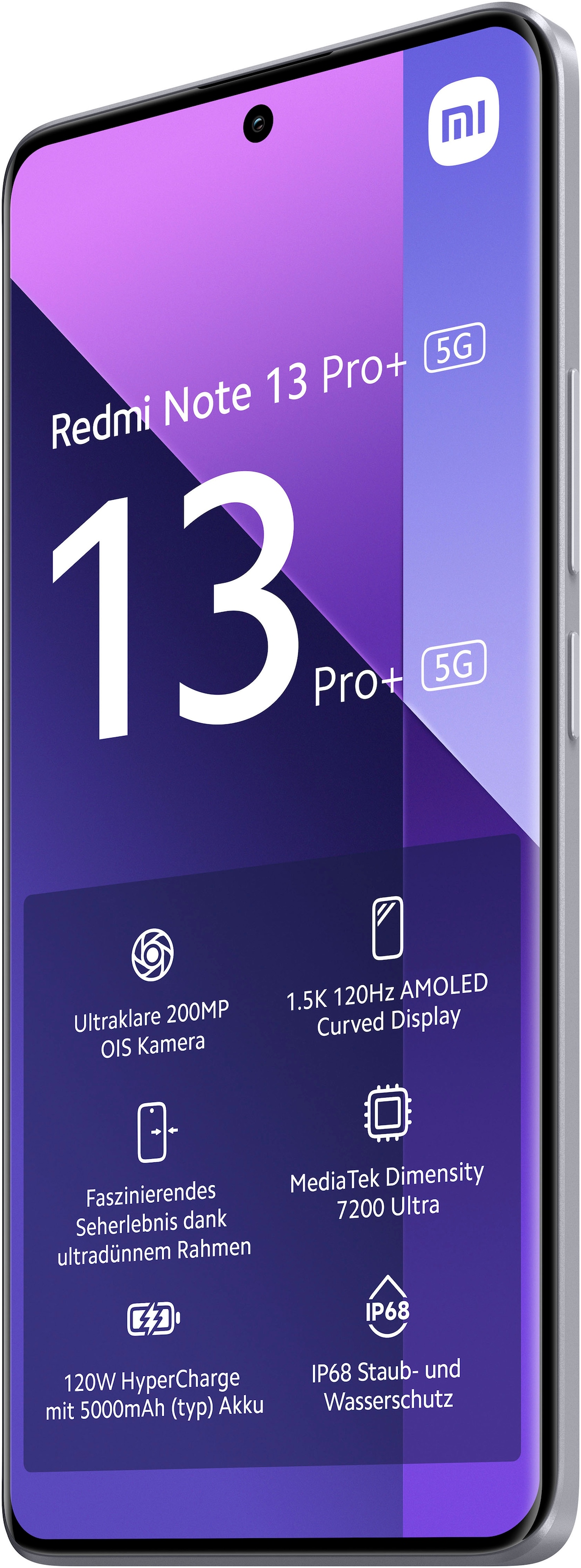 Smartphone »Redmi Note 13 Pro Plus 5G 512Gb«, Aurora Purple, 16,94 cm/6,67 Zoll, 512...