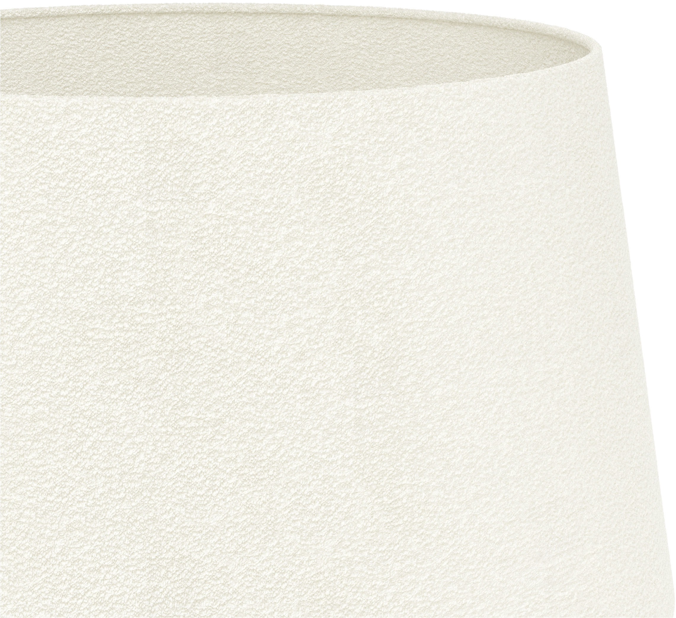 EGLO Stehlampe »FEBRES Stehlampe - Stahl - E27 - 1X60W - IP20« E27 1 Stk. Standlampe, Bouclé Stoff, weiß, schwarz, Wohnzimmer, H153 x Ø 35 cm