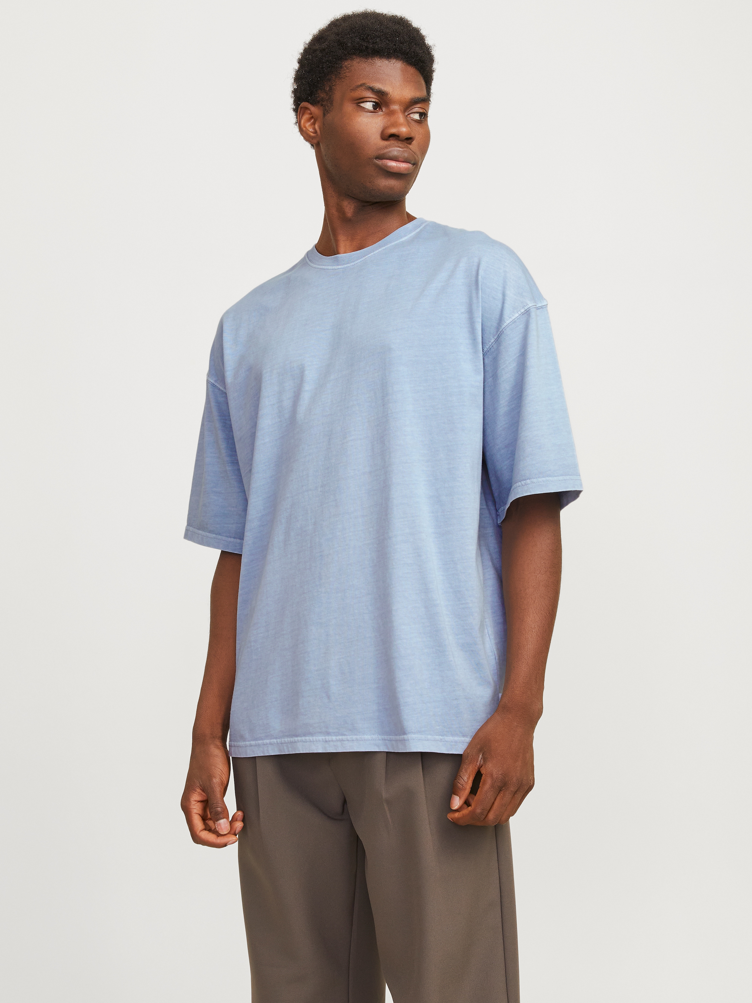 Jack & Jones Rundhalsshirt "JJECHARGE FADED TEE O-NECK NOOS", mit Rundhalsausschnitt