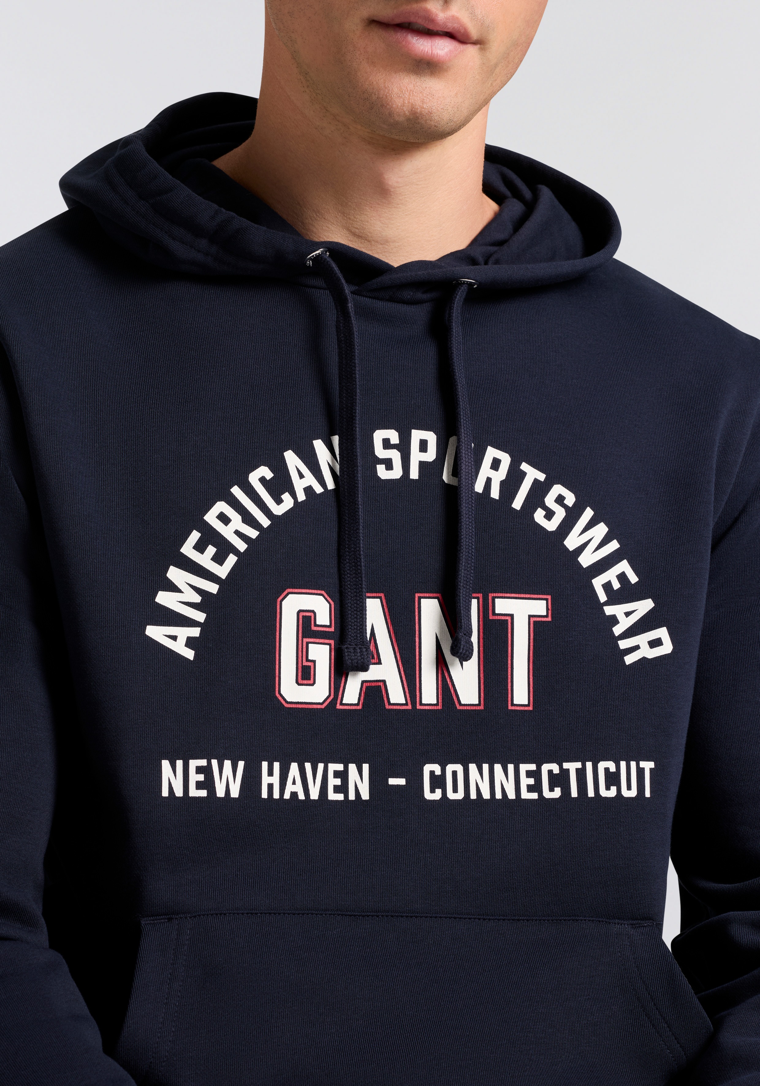 Thumbnail - Gant Sweatshirt "PRINTED GRAPHIC", mit Kapuze, regular fit, Kängurutasche