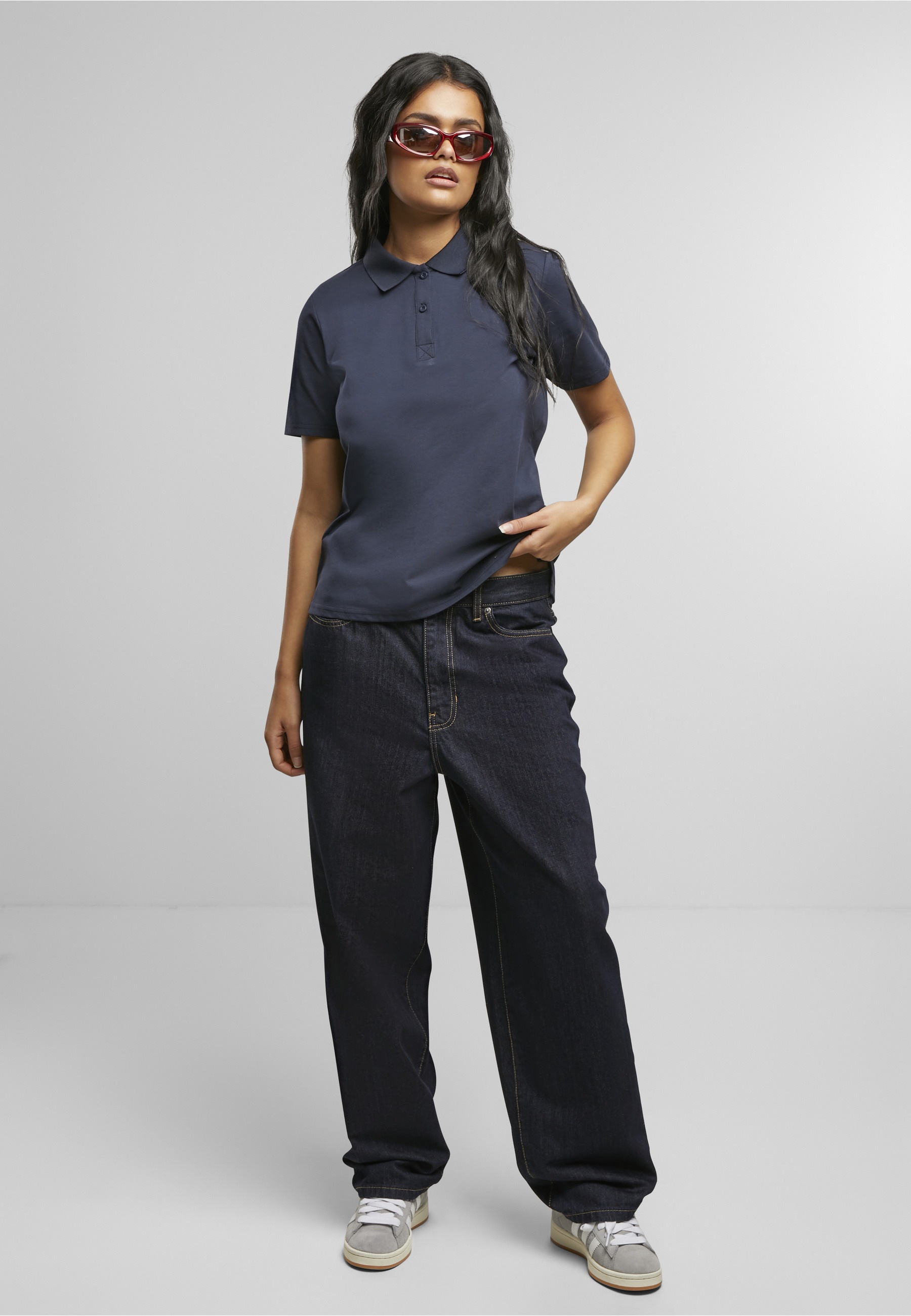 URBAN CLASSICS Poloshirt »Urban Classics Ladies Sorona Polo Tee« 1 Stk.