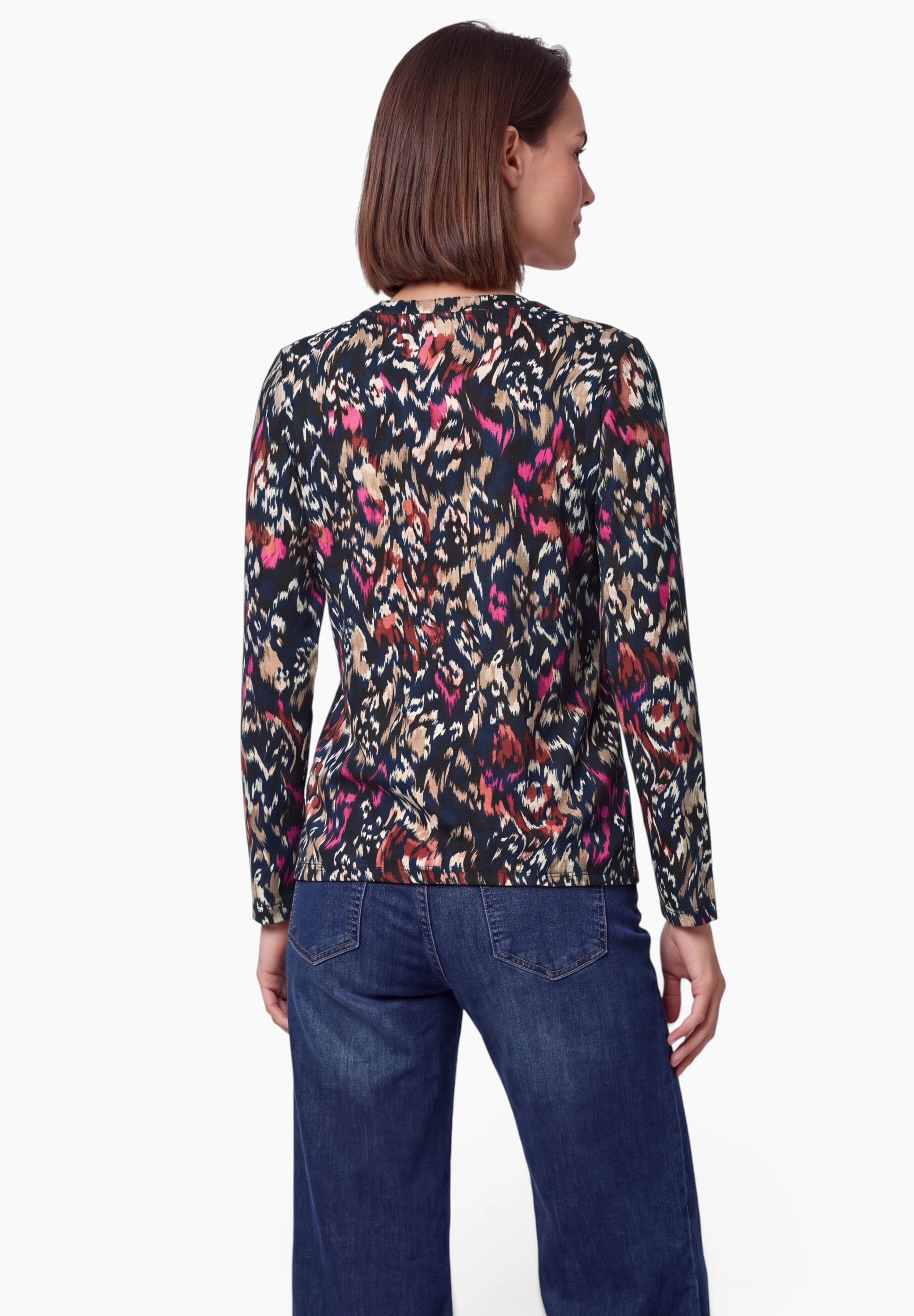 Cecil Langarmshirt aus reiner Baumwolle