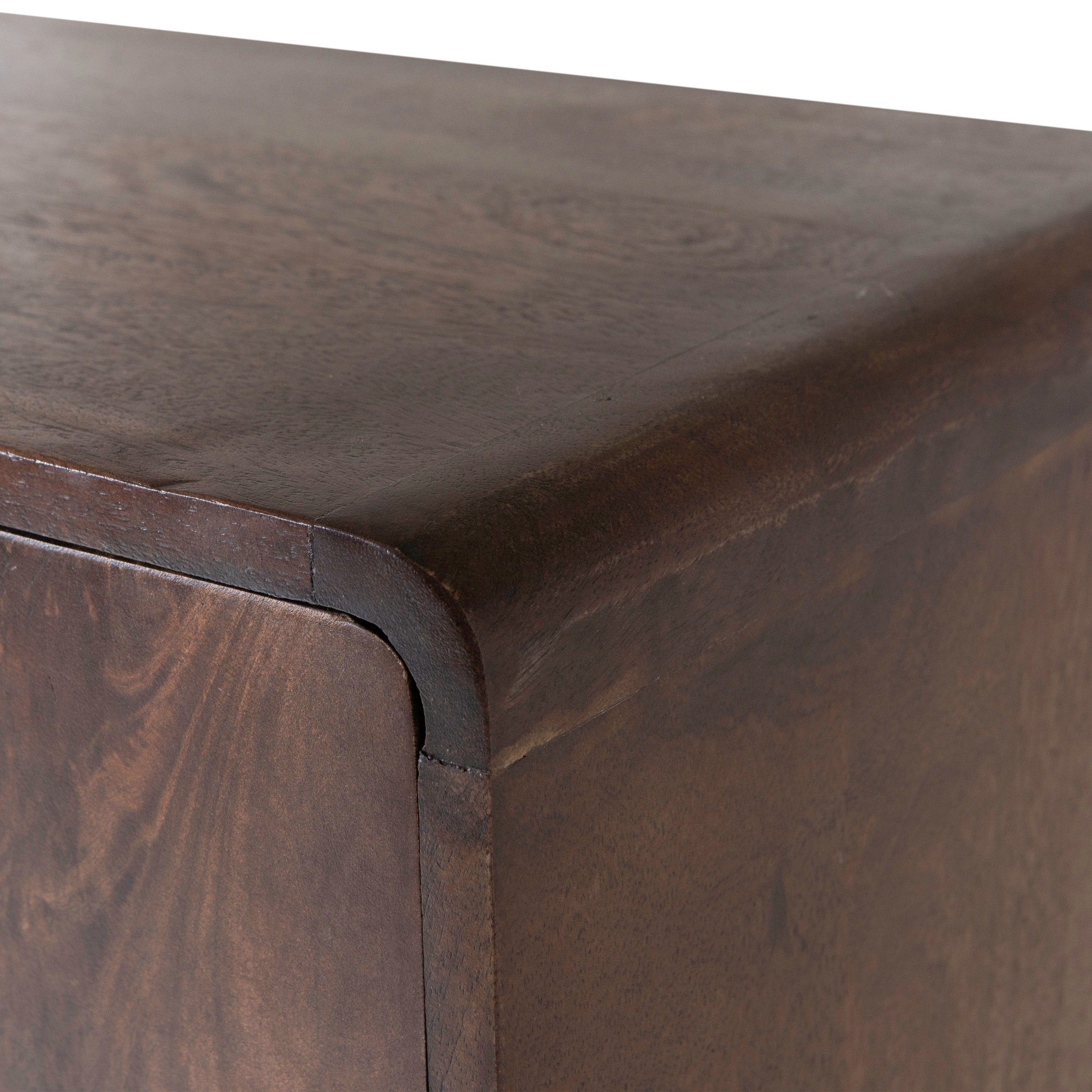 WOOOD Mehrzweckschrank »Liya Massivholz Mangoholz mit abgerundeten Ecken B 60x D 35x H 200 cm« Tragkraft 20 kg, einfach zu montieren, sichtbare Maserung