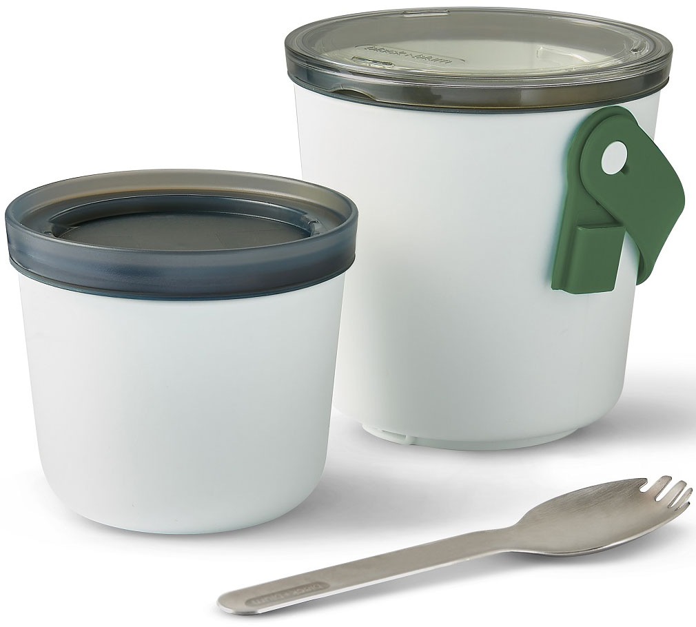 black+blum Lunchbox Set, 1 Stk. tlg. 2-in-1, mit Tragegurt und Göffel (Gabe günstig online kaufen