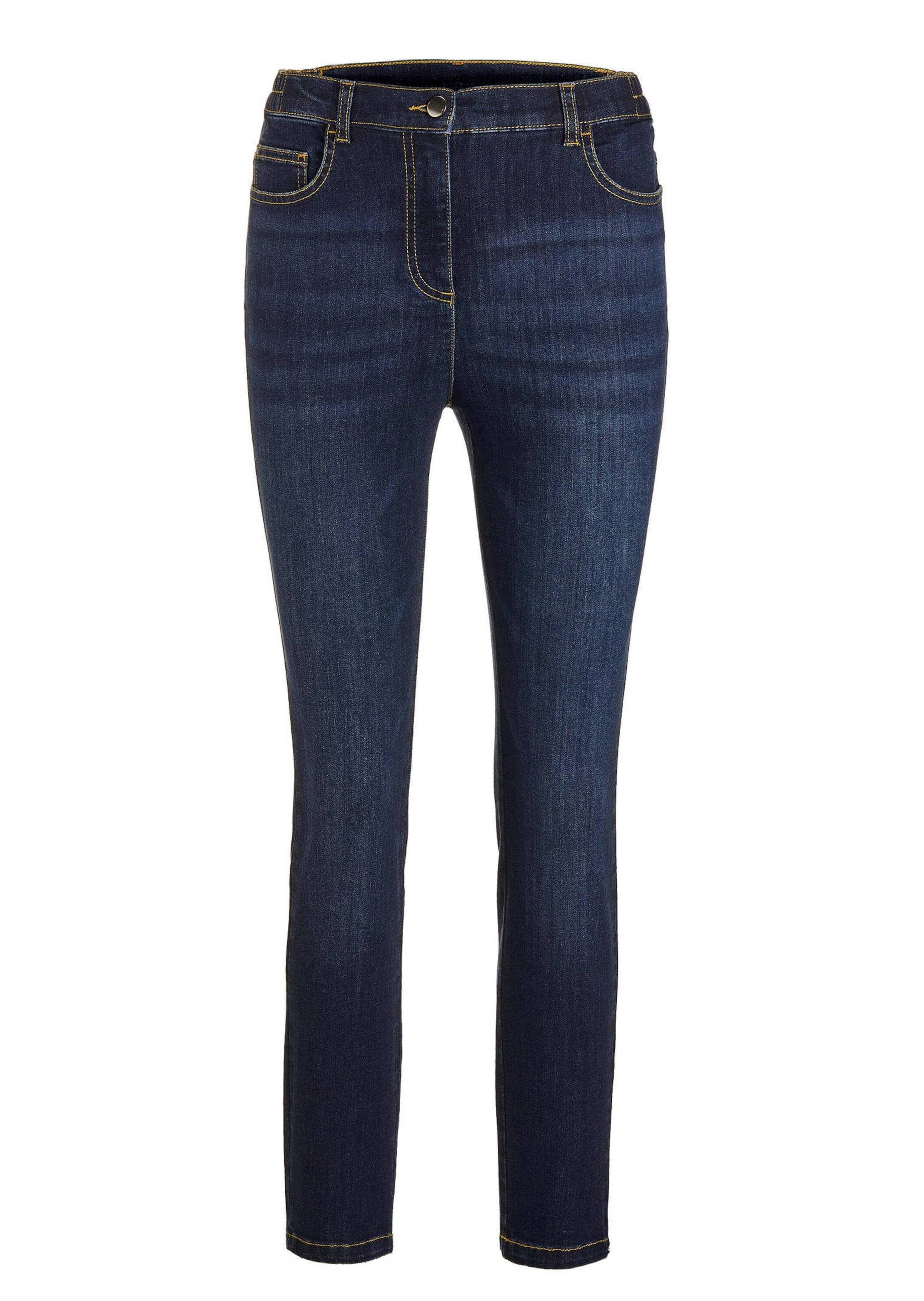 GOLDNER 7/8-Hose "Slim Fit Jeans BELLA mit Dehnbund" Ohne
