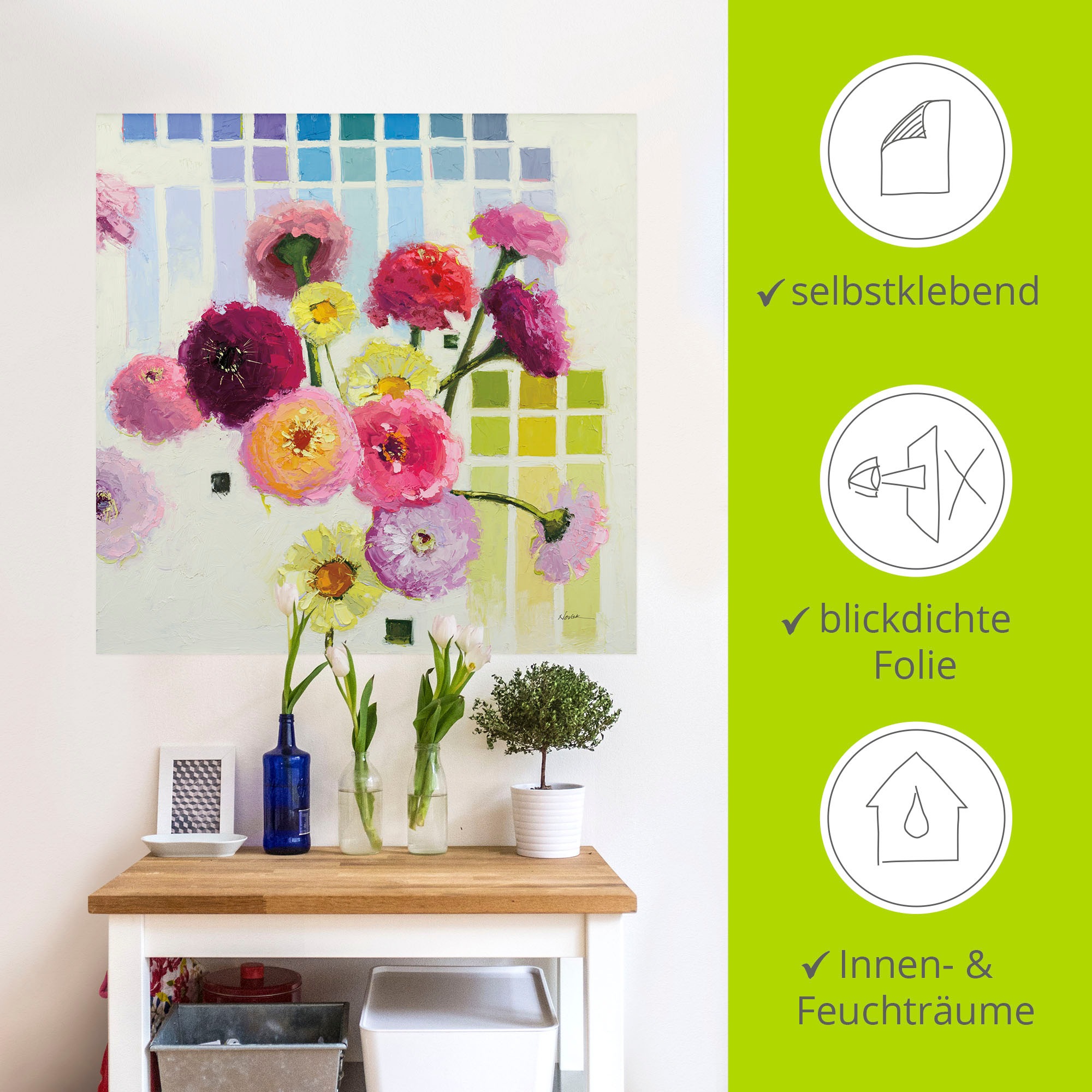 ARTLAND Color Chart II Wall Decal Multicolor 30x30cm 2