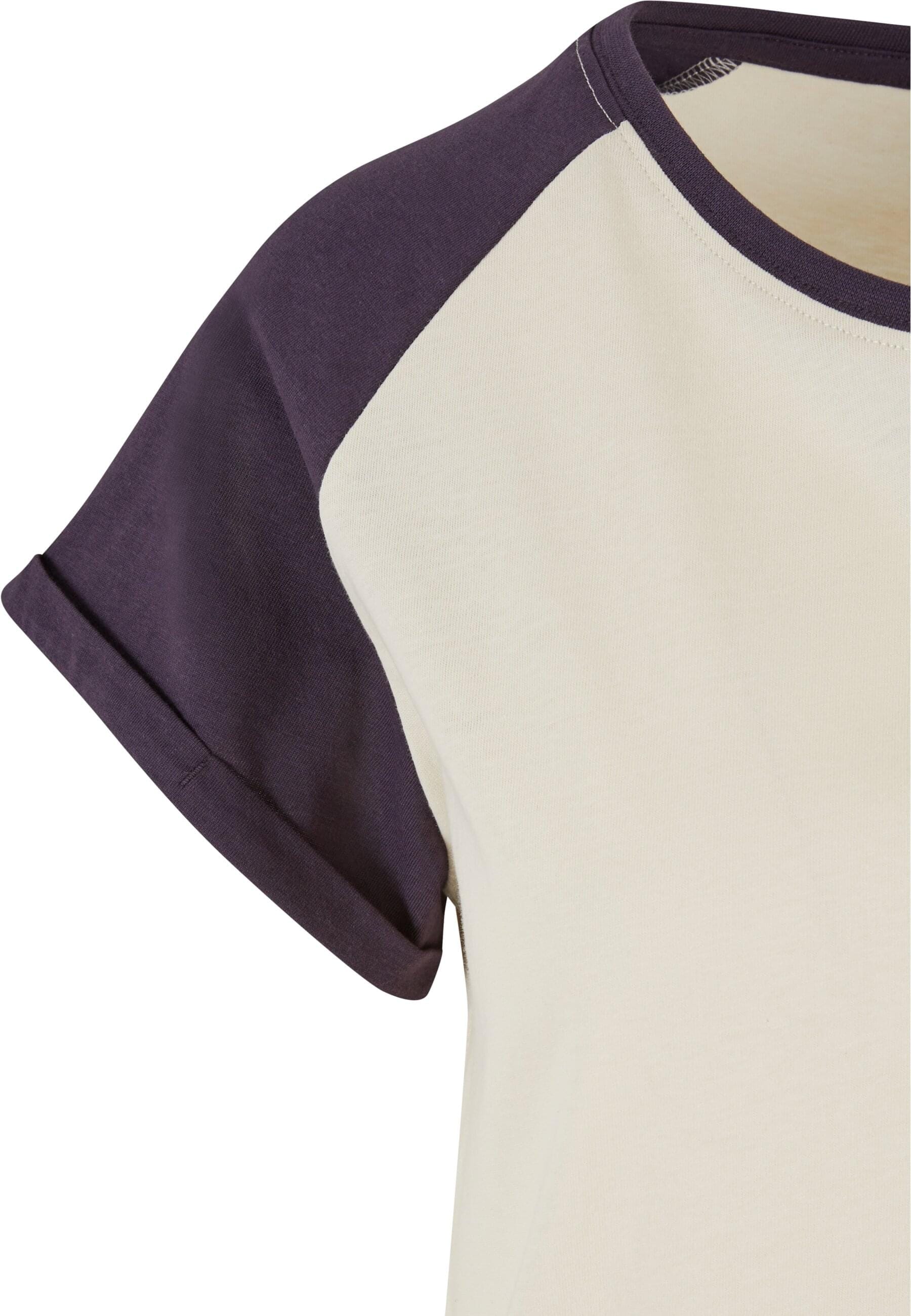 URBAN CLASSICS Kurzarmshirt »Urban Classics Damen Ladies Contrast Raglan Tee«, (1 tlg.)