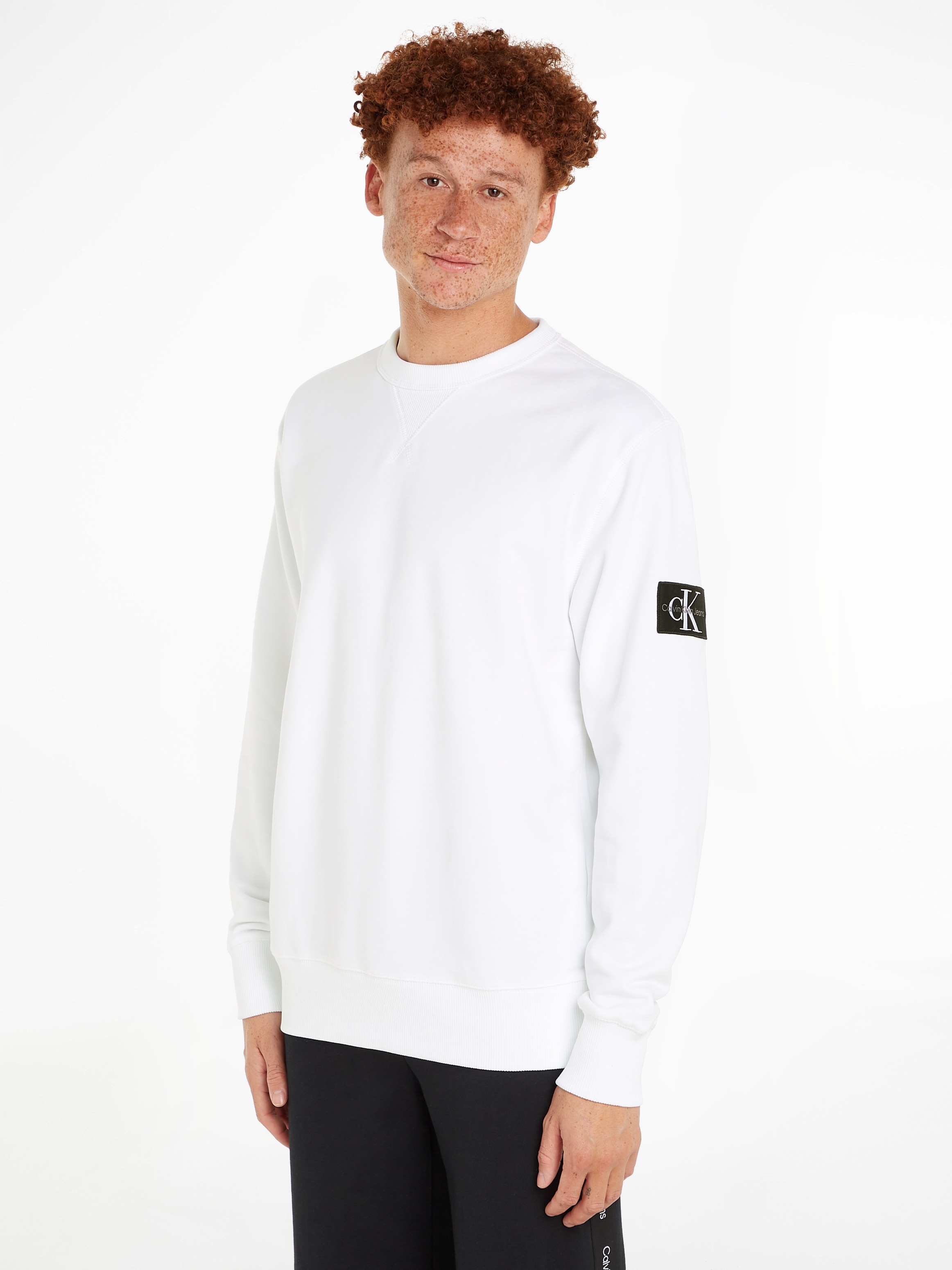 Calvin Klein Jeans "BADGE CREW NECK", mit Logopatch günstig online kaufen