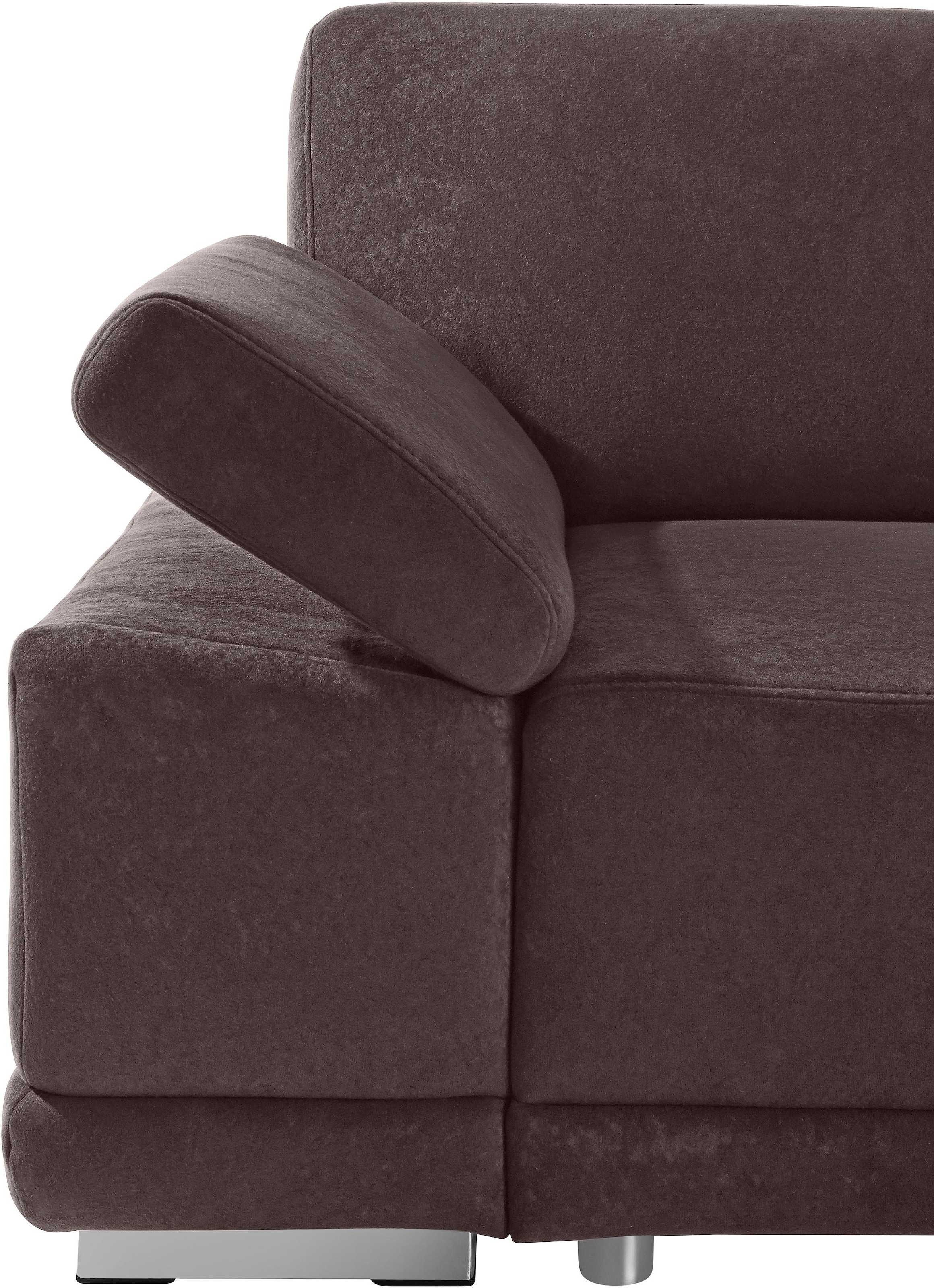 sit&more Ecksofa »Coria L-Form« mit XL-Recamiere, wahlweise mit Bettfunktion