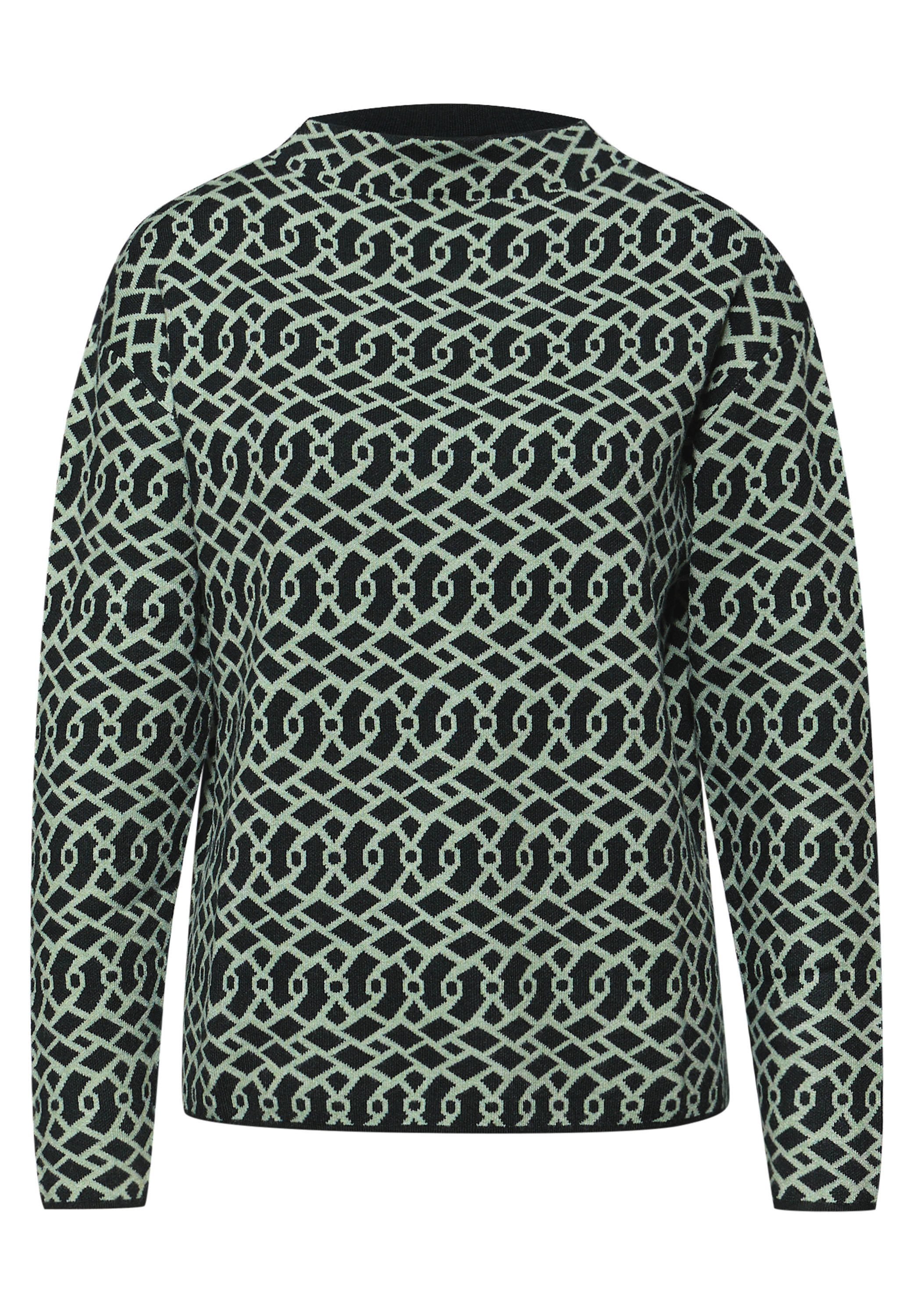 STREET ONE Jacquardpullover mit grafischem Muster