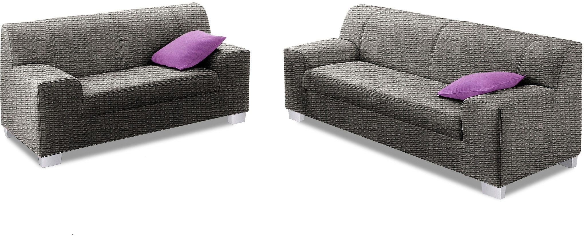 DOMO collection Polstergarnitur »Amando«, (Spar-Set), bestehend aus 2er- und 3er-Sofa