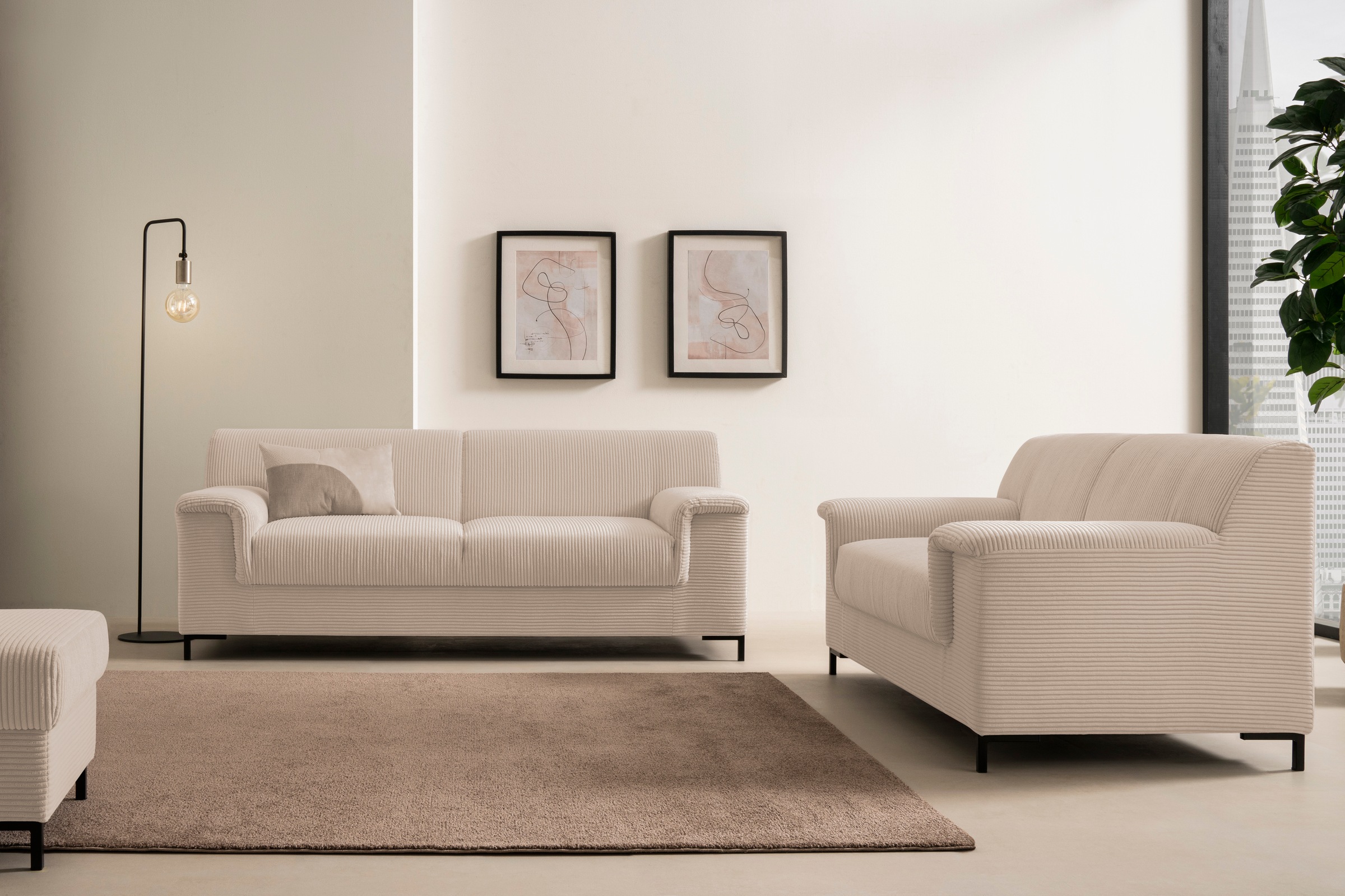 Home affaire Polstergarnitur "Jamie 2, auch in Cord, Set: bestehend aus 1,5 günstig online kaufen