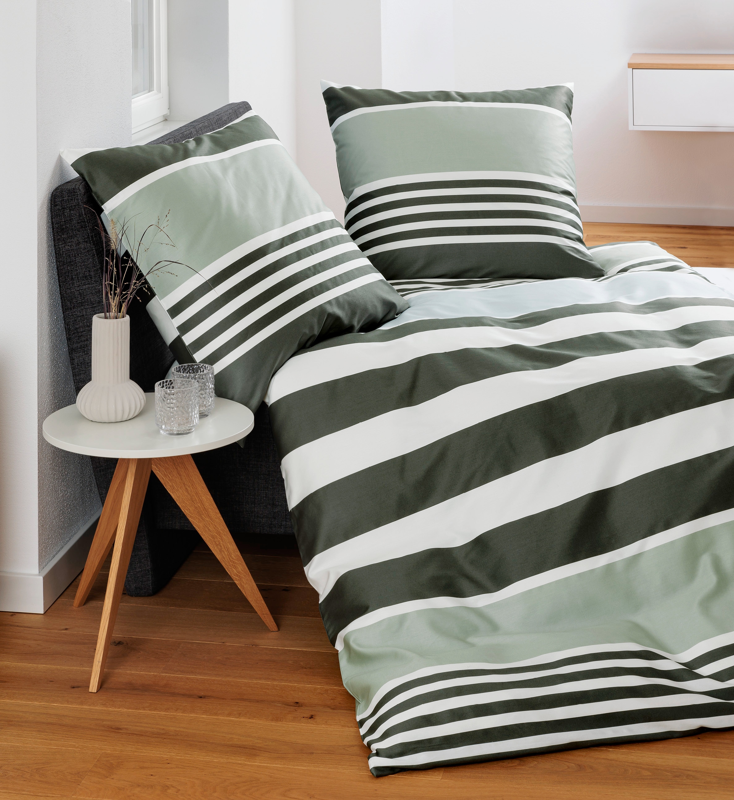 Janine Bettwäsche "Mako-Satin87108 07" mit Reissverschluss günstig online kaufen