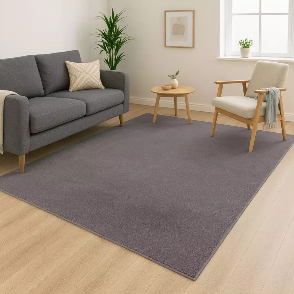 Carpet City Teppich »CALMA 200« rechteckig 14 mm Höhe Kurzflor, Waschbar, Anti-Rutsch, ideal für Wohnzimmer, Schlafzimmer
