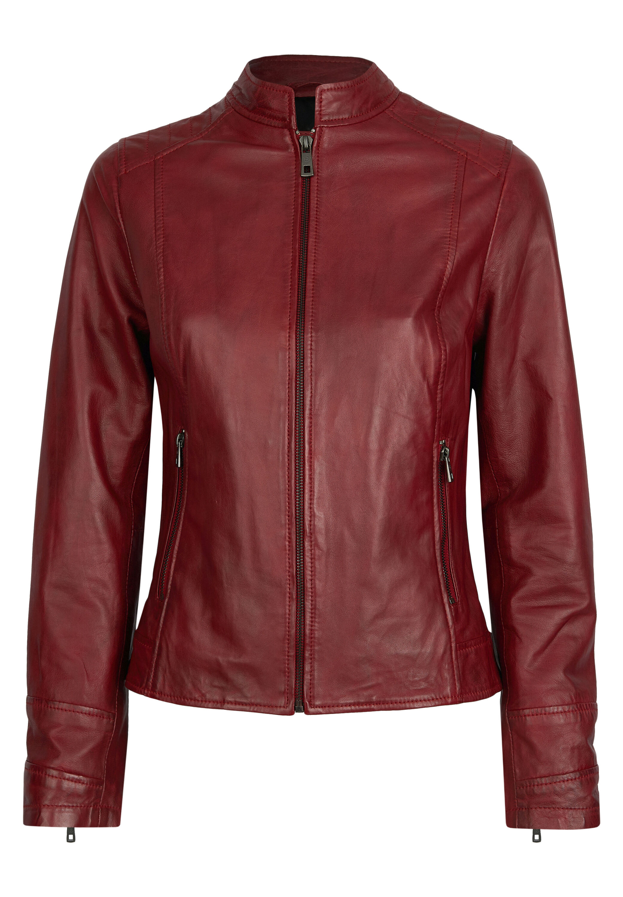 bugatti Lederjacke "BULady-122" ohne Kapuze aus hochwertigem Leder