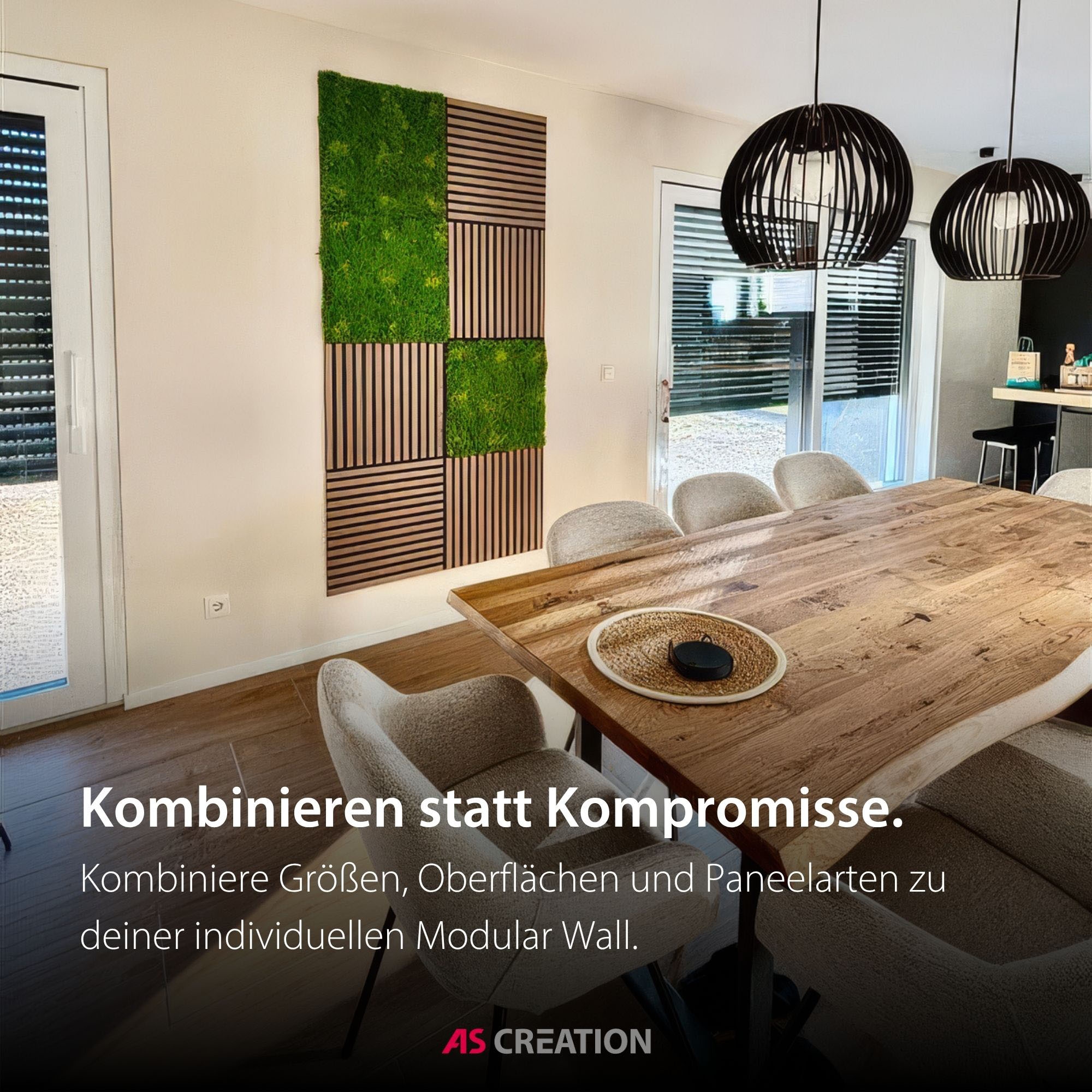 Architects Paper Schallschutzpaneel »A.S. Création Modular Wall Akustikpaneel Filz« 1 tlg. Einfarbiges Akustikpaneel aus recyceltem PET-Filz