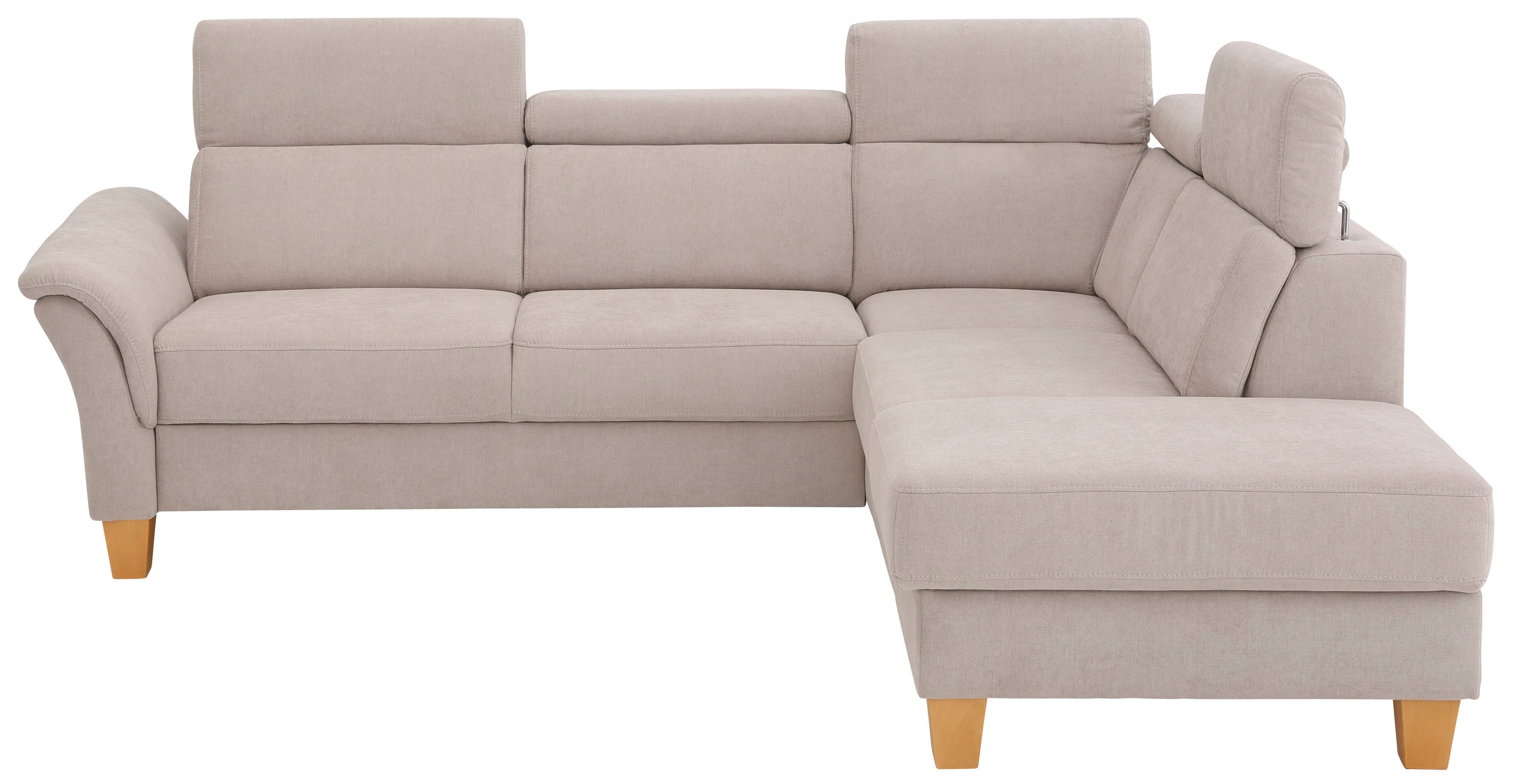 OTTO home Ecksofa "Conville L-Form" Federkern, wahlweise mit Schlaffunktion und Bettkasten bzw. Stauraum