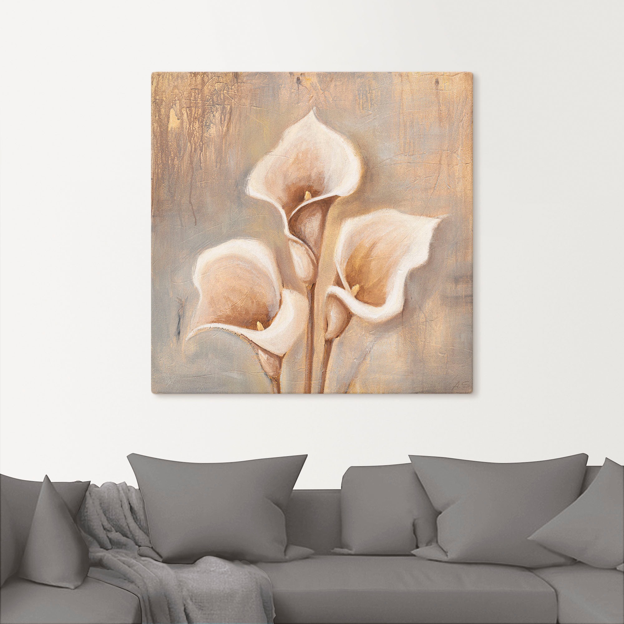 Artland Wandbild »Antike Blüten«, Blumen, (1 St.), als Alubild, Outdoorbild, Leinwandbild, Poster, Wandaufkleber