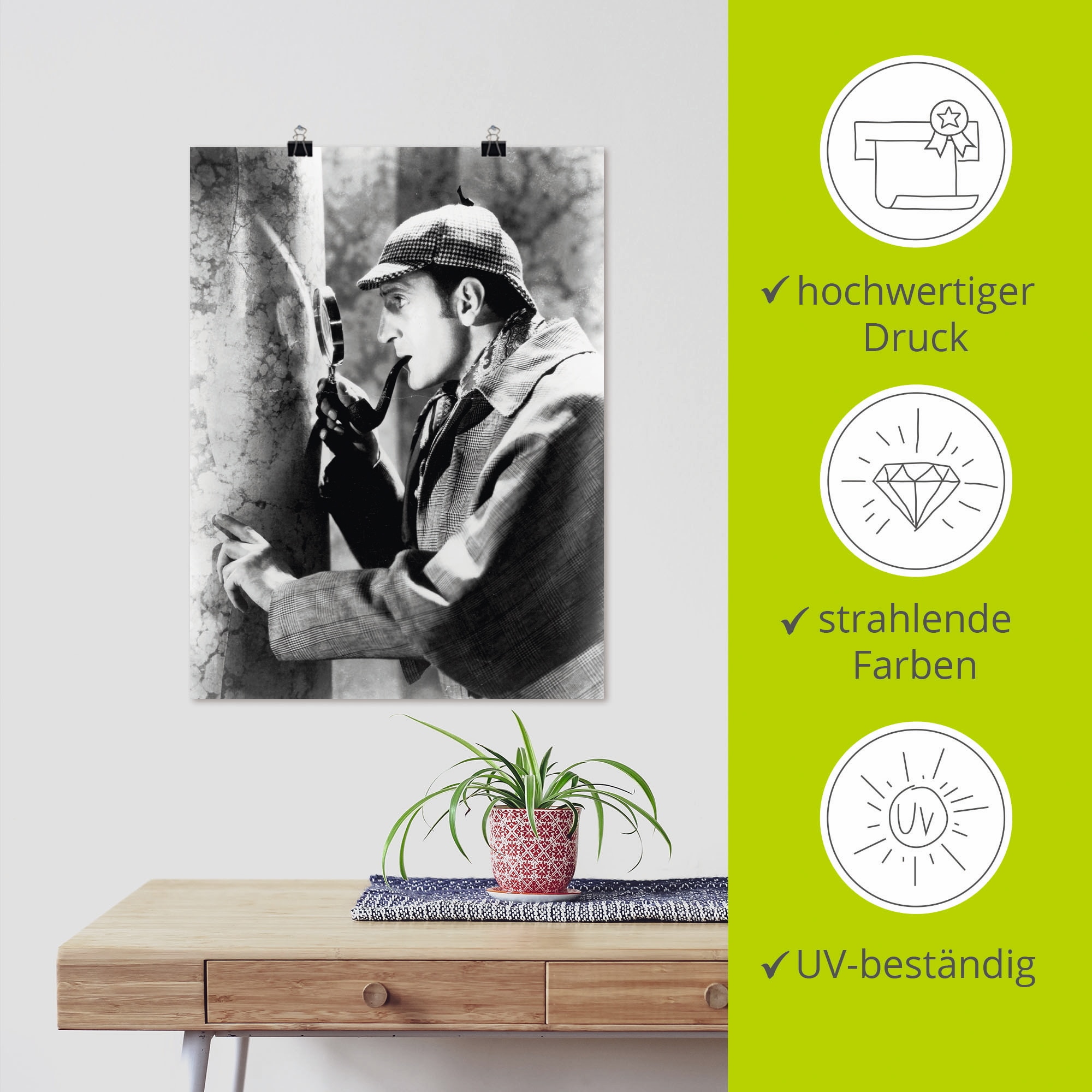 Artland Wandbild »Sherlock Holmes 1939«, Film, (1 St.), als Leinwandbild, Poster in verschied. Größen