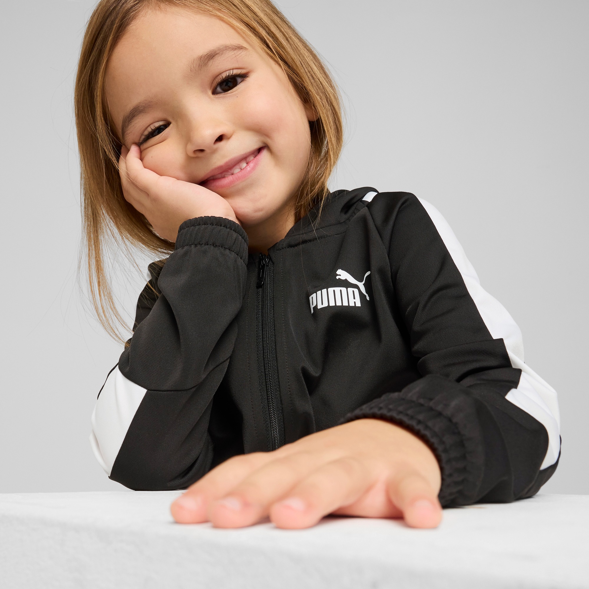 Thumbnail - PUMA Trainingsanzug "ESS NO.1 LOGO POLY SUIT PS" 2 Stk. zweiteiliges Set, Regular Fit, mit verstellbarem Kordelzug