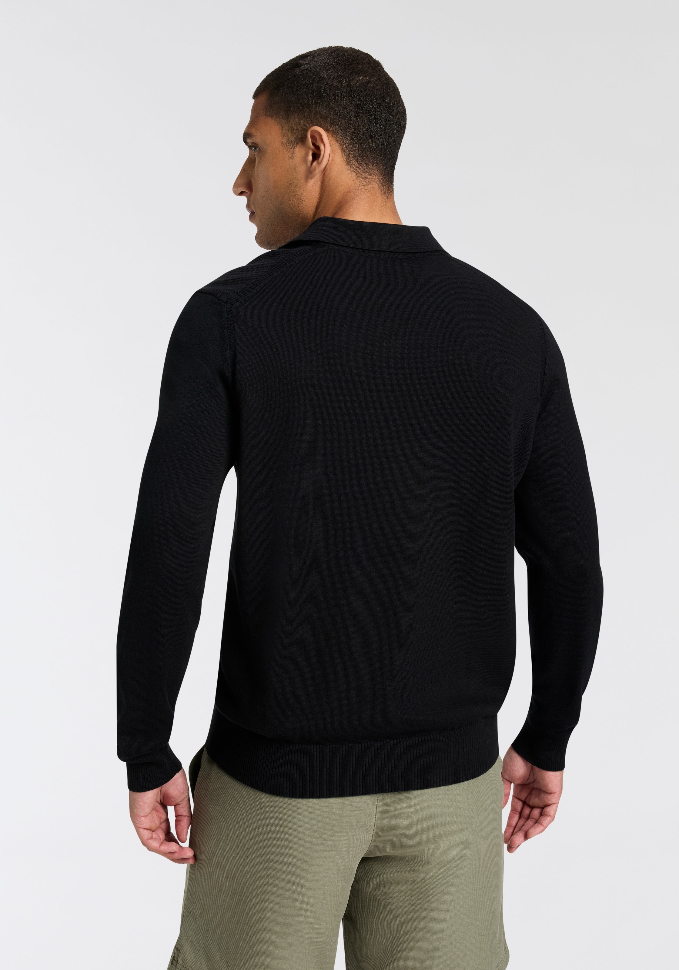 BOSS ORANGE Polokragenpullover »Asac«, mit Logo-Stickerei