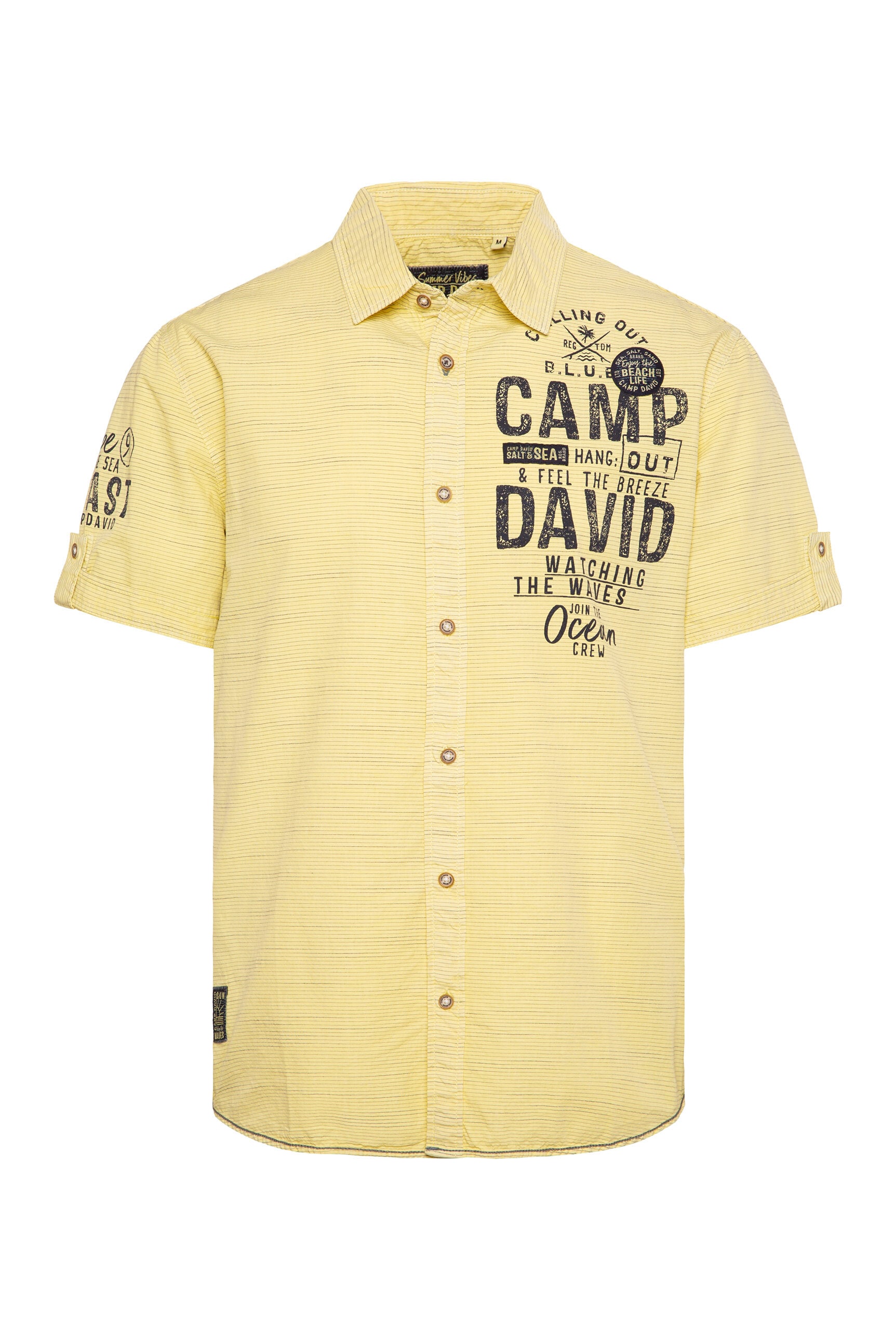 CAMP DAVID Kurzarmhemd, aus Baumwolle