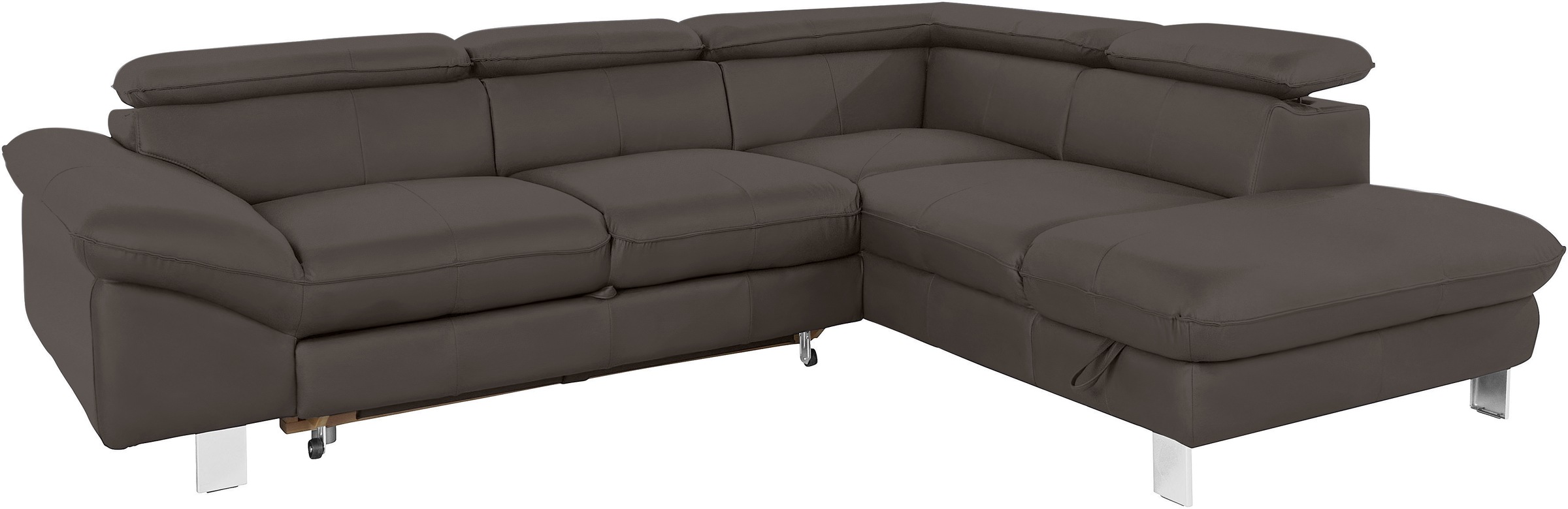 COTTA Ecksofa »Driver L-Form«, mit Kopfteilverstellung, wahlweise mit Bettfunktion & Bettkasten