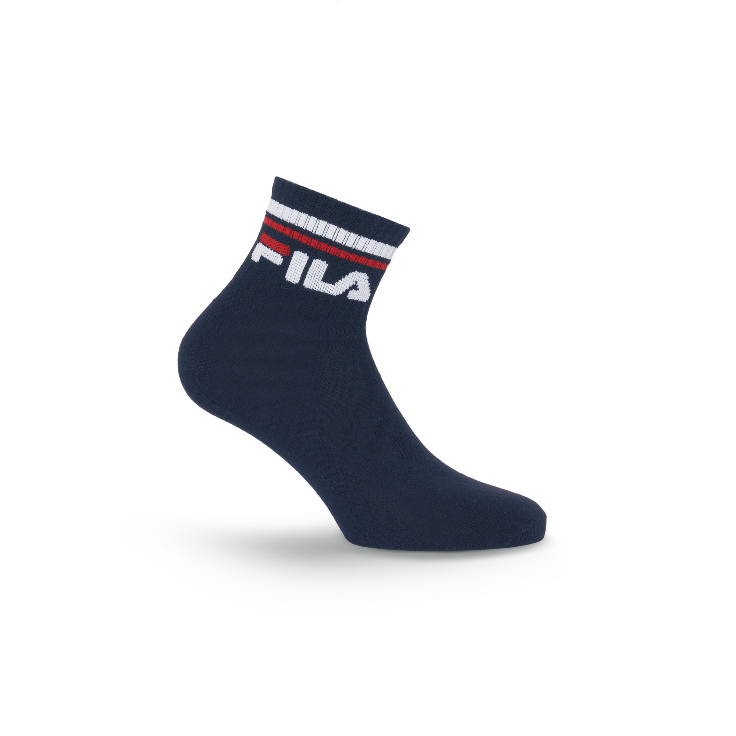 Thumbnail - Fila Kurzsocken 3 Paar tlg. Cotton-Mix, Unisex, Kontraststreifen