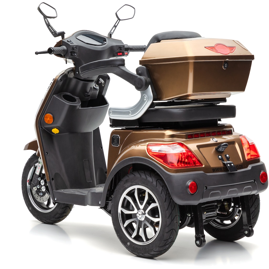 ECONELO Elektromobil »Seniorenmobil J1000«, 1000 W, 25 km/h, (mit Topcase)