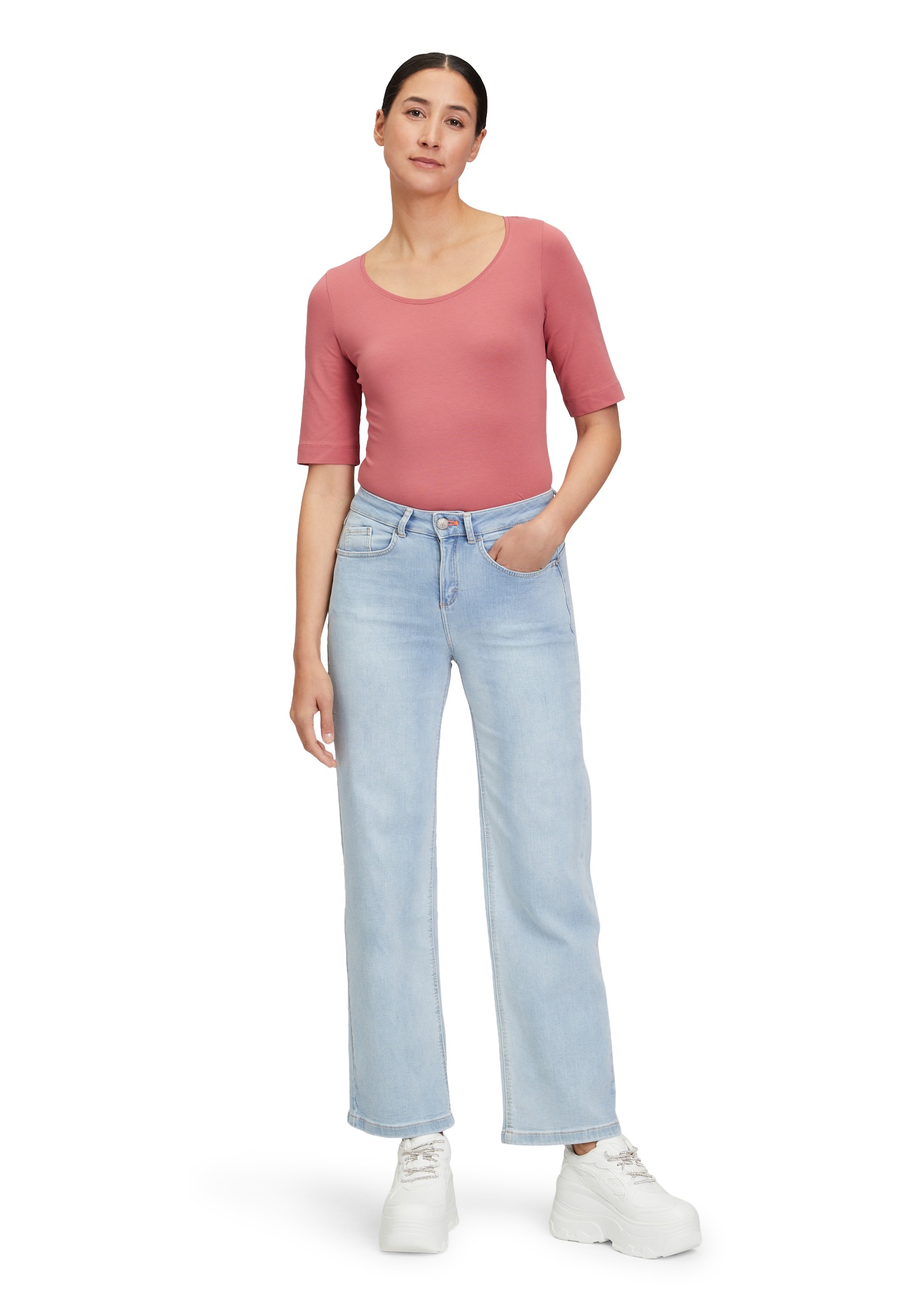 Cartoon Kurzarmshirt »Cartoon Damen Basic Shirt mit Rundhalsausschnitt«, (1 tlg.), Form