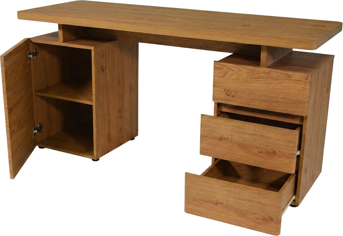Jahnke Schreibtisch »CU-LIBRE C 250« wechselseitig montierbar, viel Stauraum, Breite 150 cm