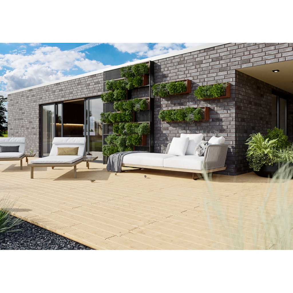 Kiehn-Holz Terrassendielen »Terrassendeck«, (Set)