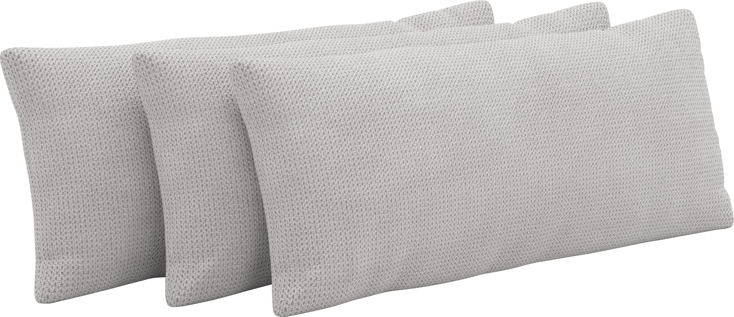 Auflagekissen SIT & MORE, B:65cm H:25cm T:10cm, silber, 90% Polyester, 10% Polyamid, Polsterauflagen, "Emely"