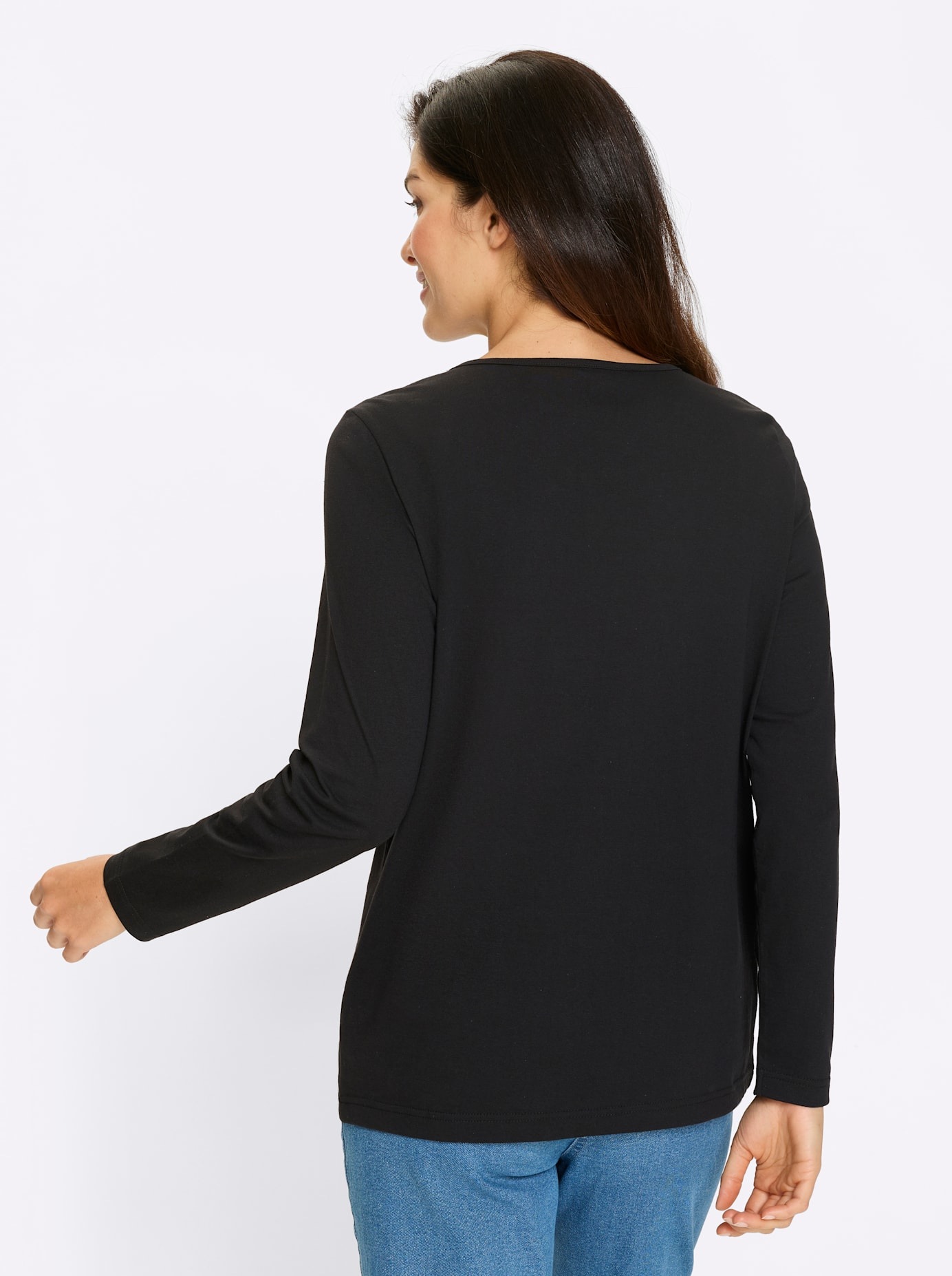Classic Basics Langarmshirt "Rundhals-Shirt", (1 tlg.) günstig online kaufen