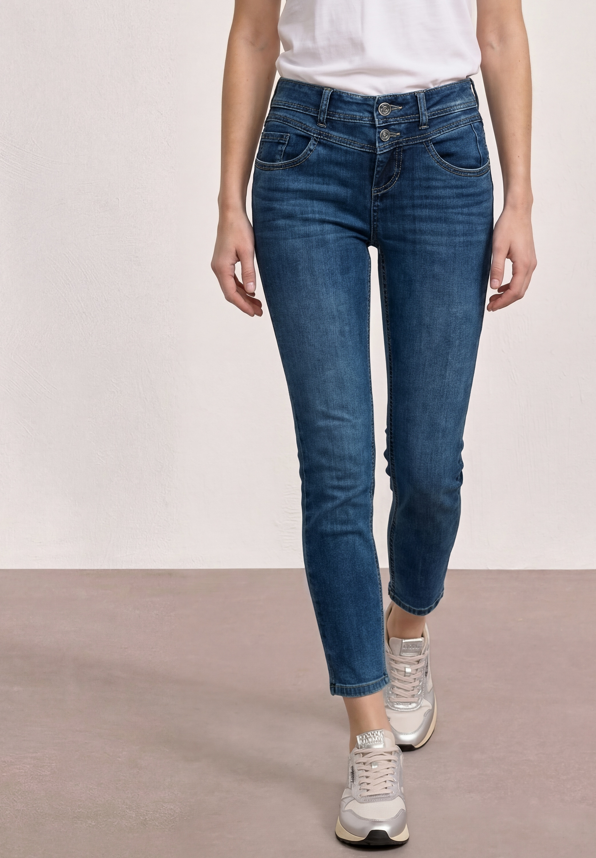 STREET ONE Slim-fit-Jeans Middle Waist