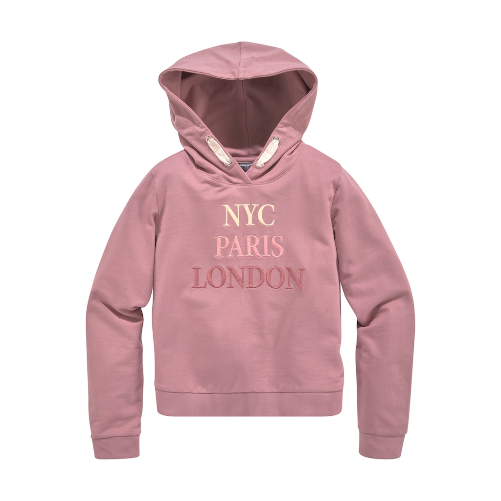 KIDSWORLD Kapuzensweatshirt »NYC Paris London«